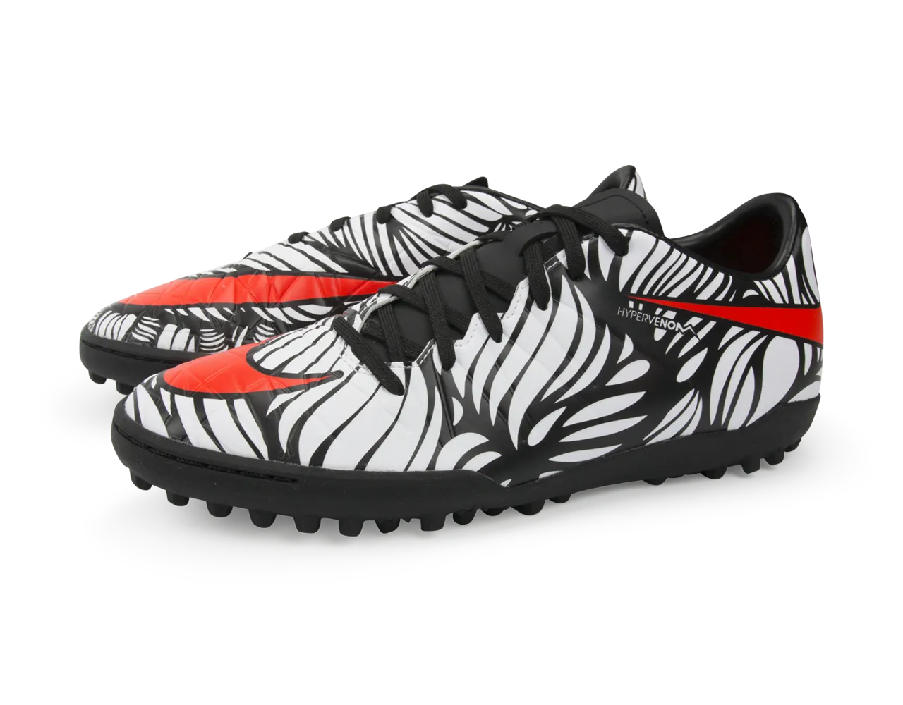 Nike Men's Hypervenom Phelon II NJR Turf Soccer Shoes Black/Bright Crimson/White