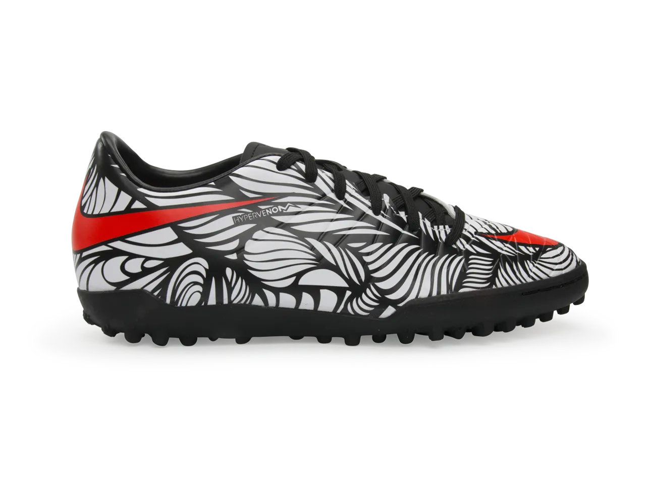 Nike Men's Hypervenom Phelon II NJR Turf Soccer Shoes Black/Bright Crimson/White