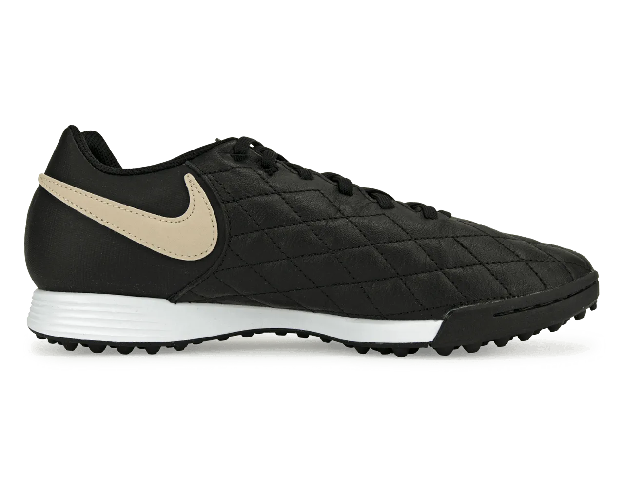 Nike Men's Tiempo Legend 7 Academy 10R Turf Soccer Shoes Black/Lit Orewood Brown/Metallic Gold