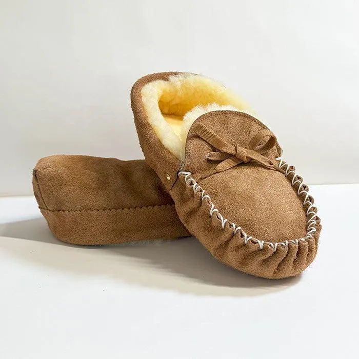 NZ Sheepskin Moccasins with Soft Sole