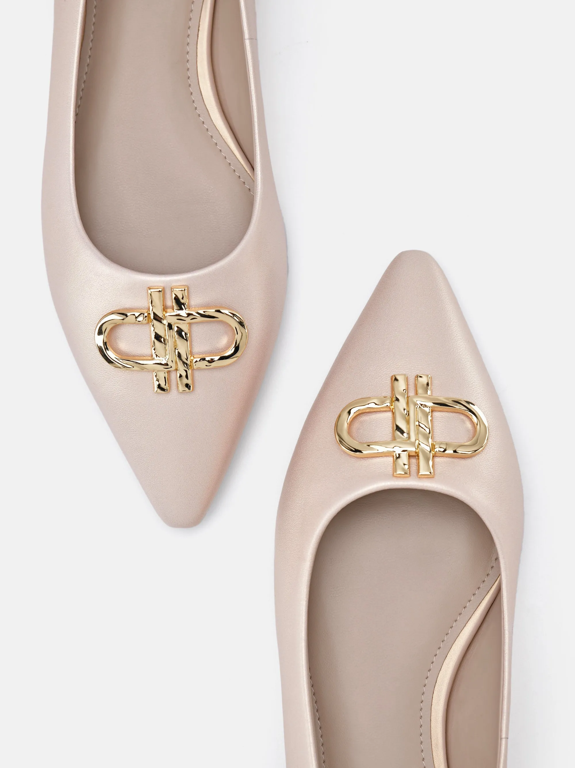 PEDRO Icon Leather Ballerina Pumps
