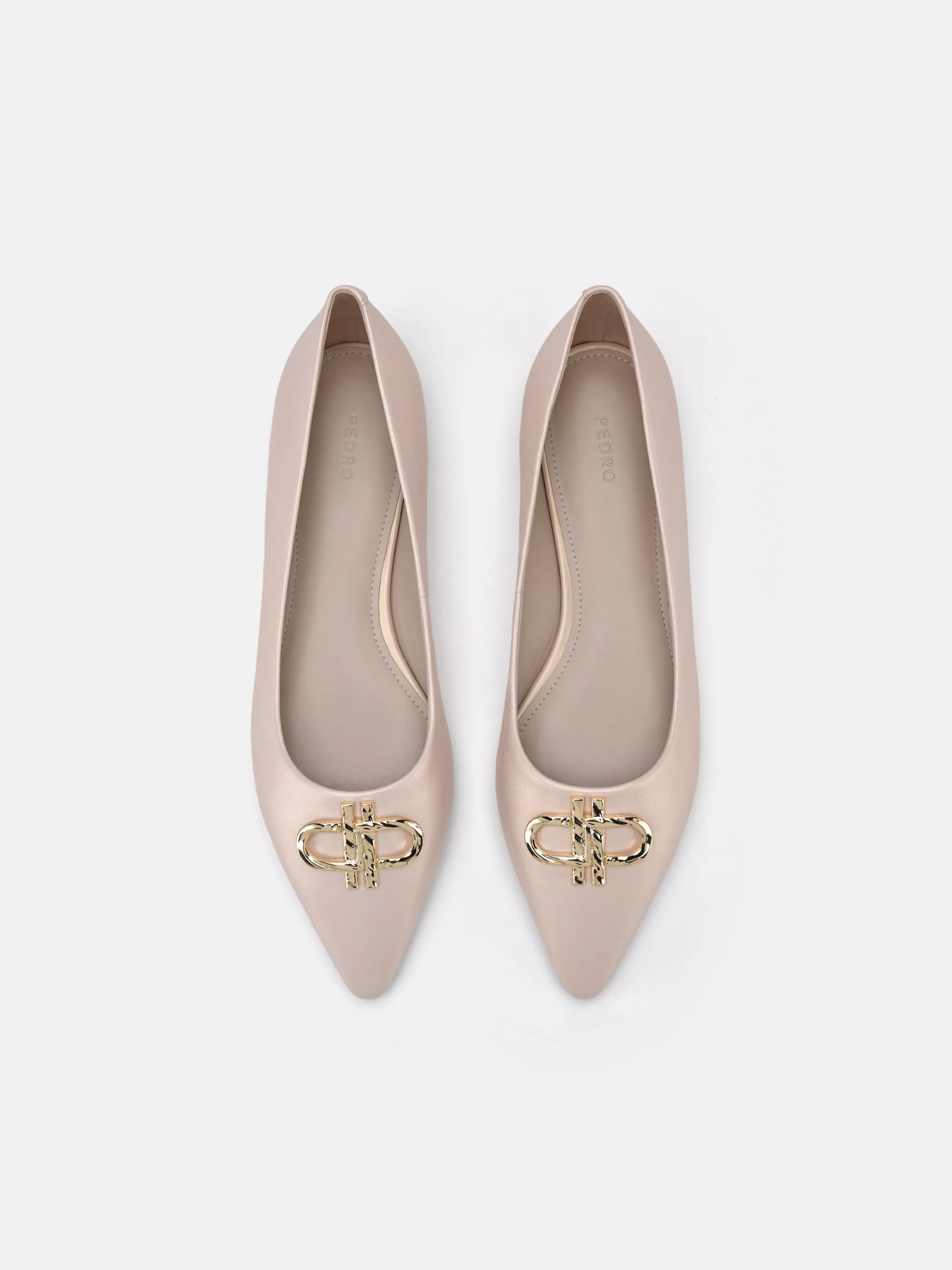 PEDRO Icon Leather Ballerina Pumps