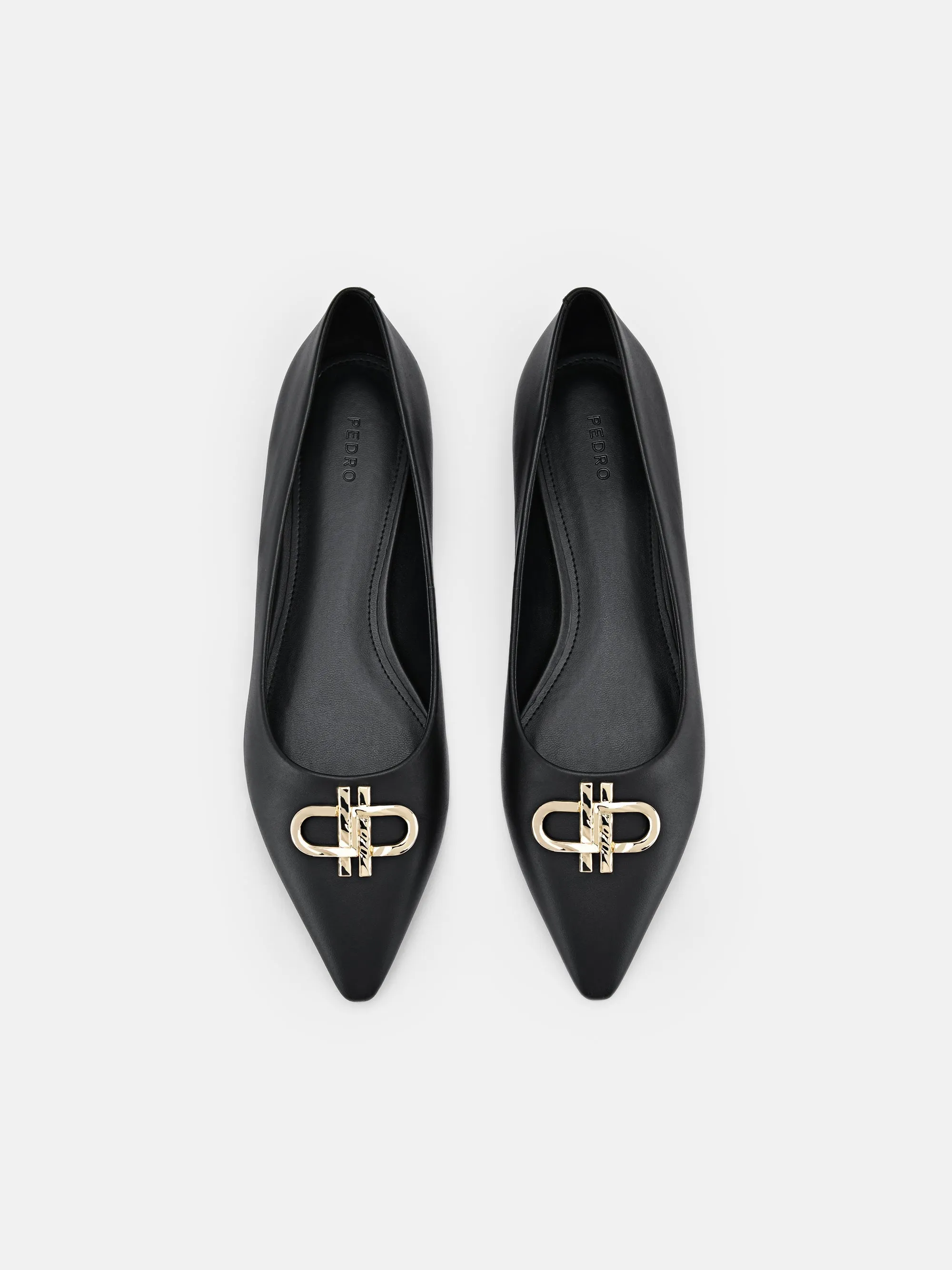 PEDRO Icon Leather Ballerina Pumps