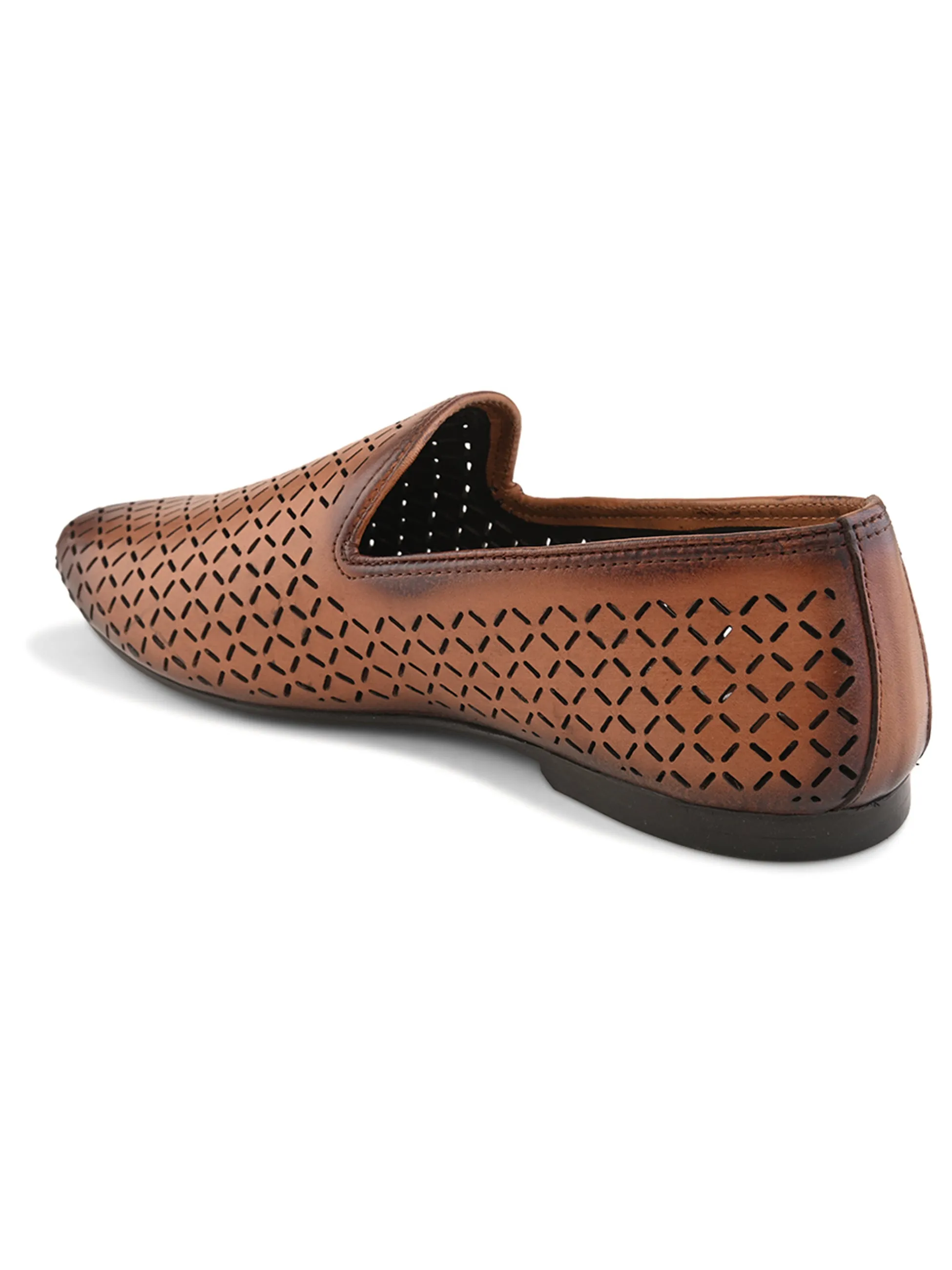 Pelle Albero Male's Tan Leather Casual Jooti