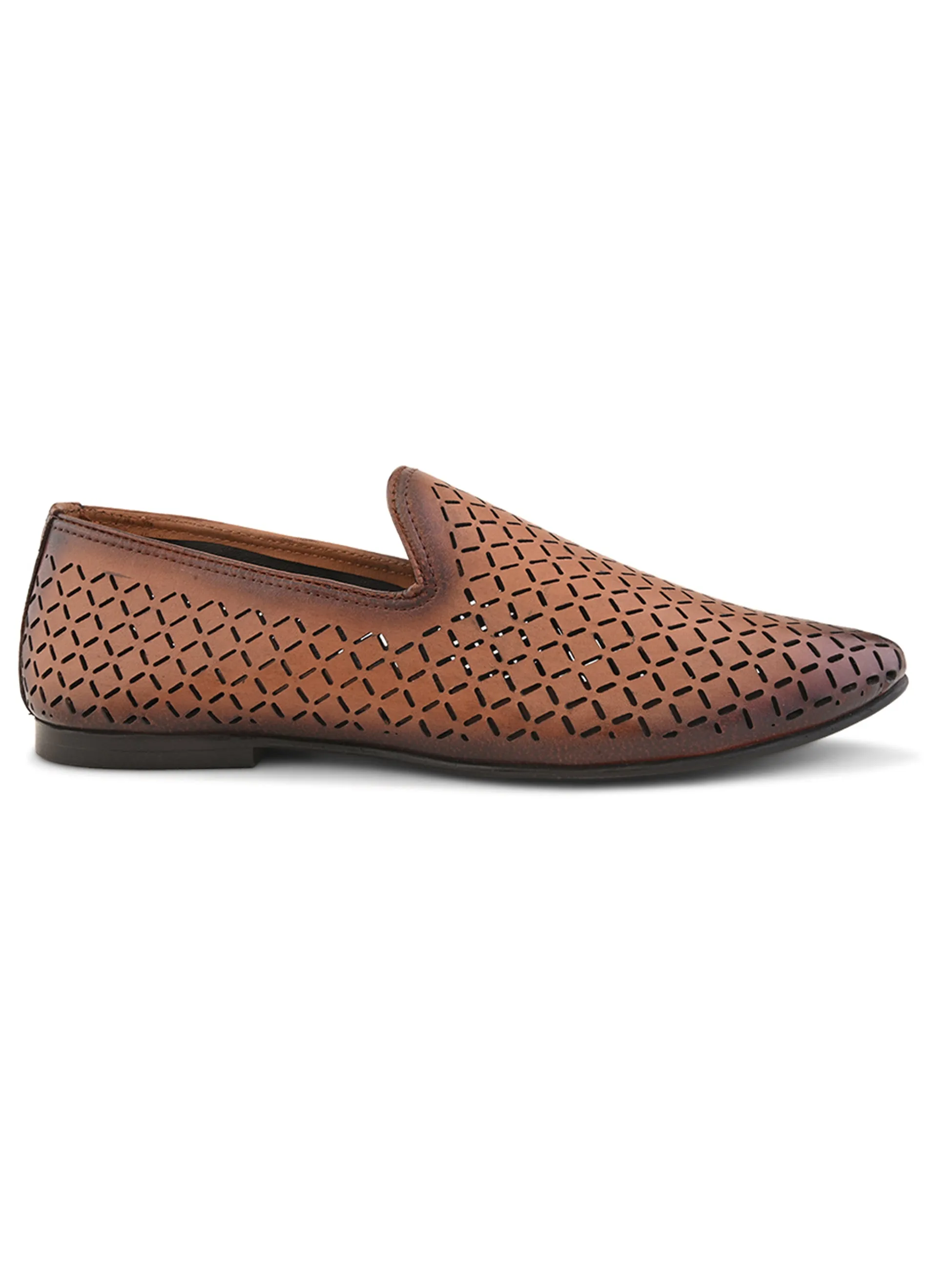 Pelle Albero Male's Tan Leather Casual Jooti