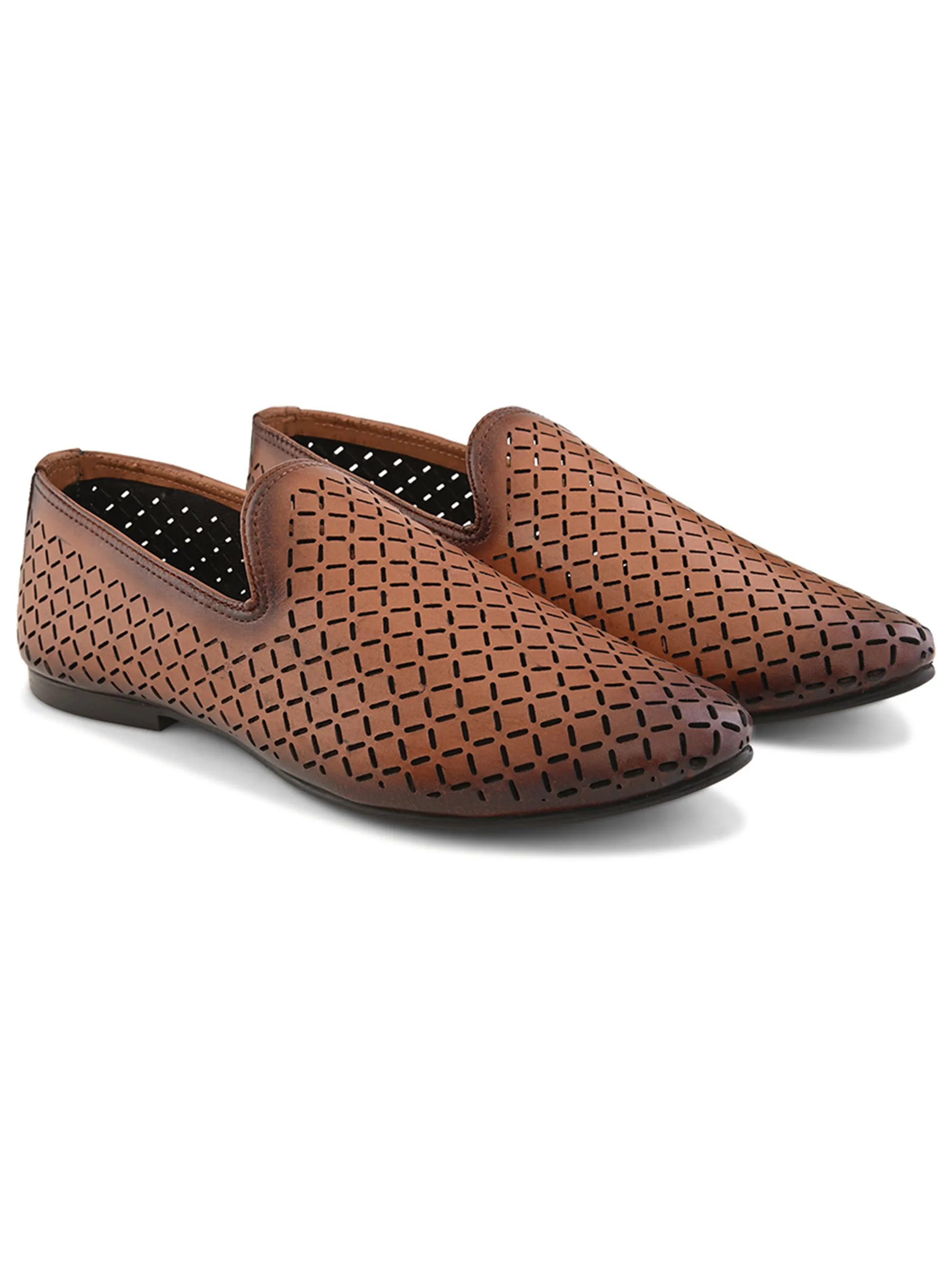 Pelle Albero Male's Tan Leather Casual Jooti