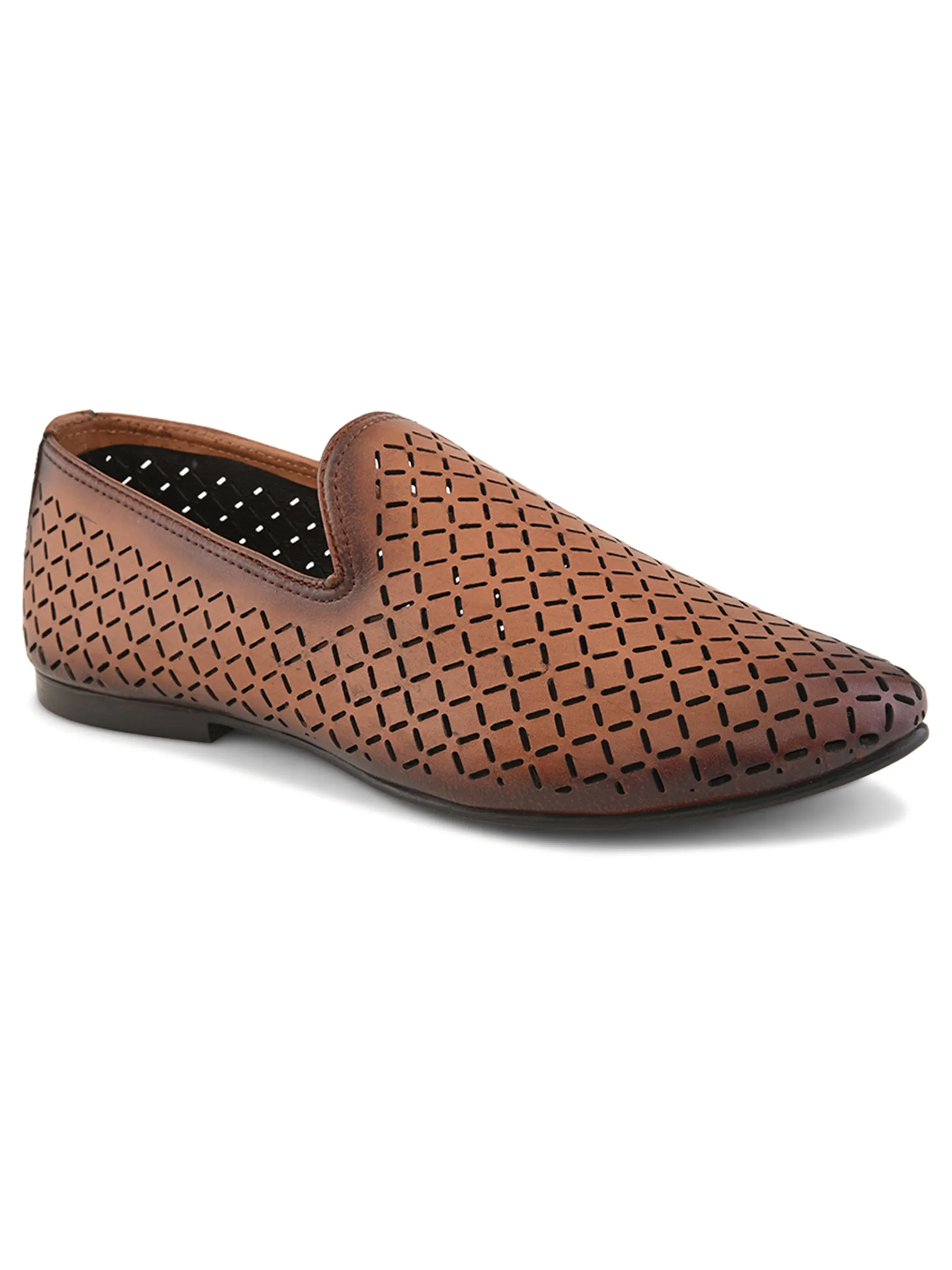 Pelle Albero Male's Tan Leather Casual Jooti