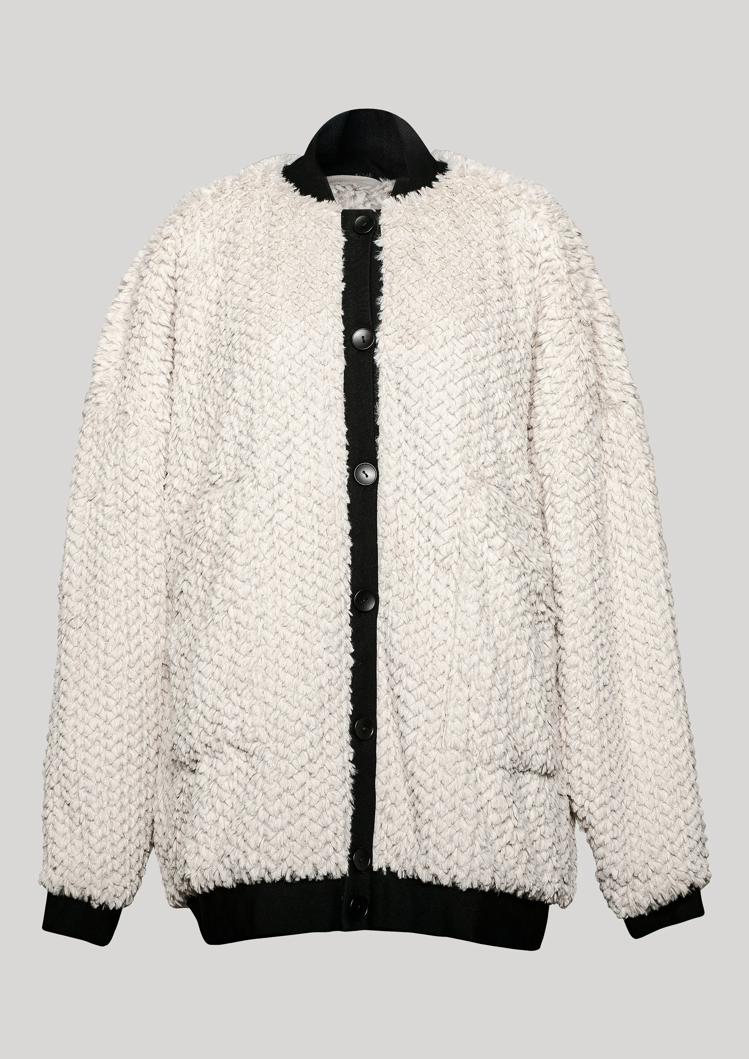 PILOT JACKET - FAUX FUR ivory