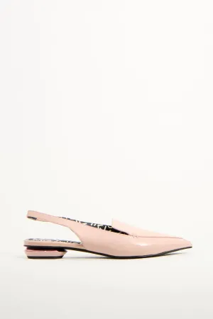 Pink Patent Leather Slingback Flat