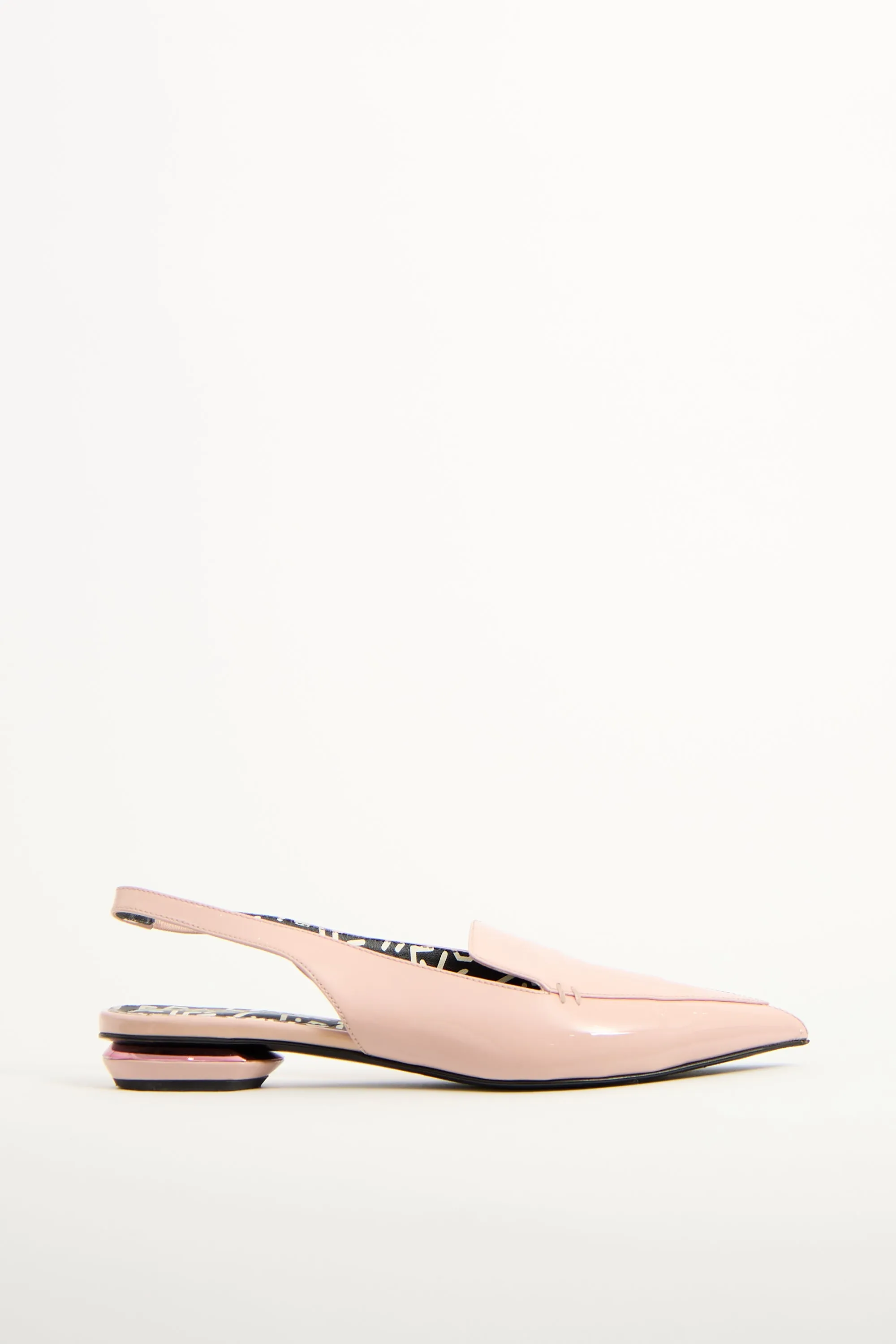 Pink Patent Leather Slingback Flat