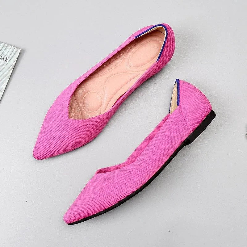 Pointed Wide Ballet Flats for Bunions