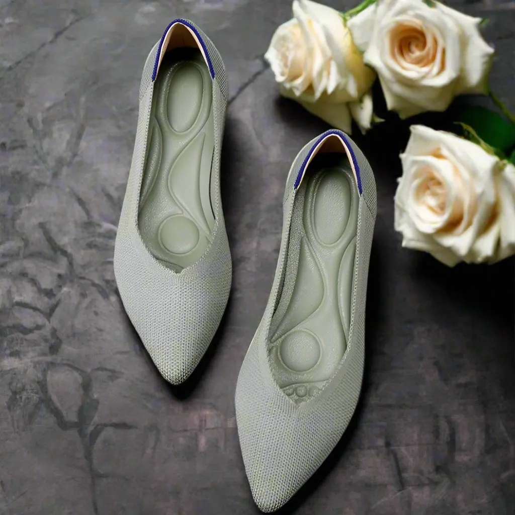 Pointed Wide Toe Box Ballet Flats for Bunions