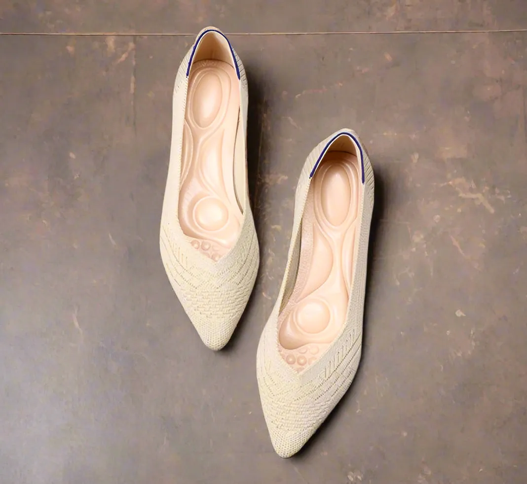 Pointed Wide Toe Box Ballet Flats for Bunions