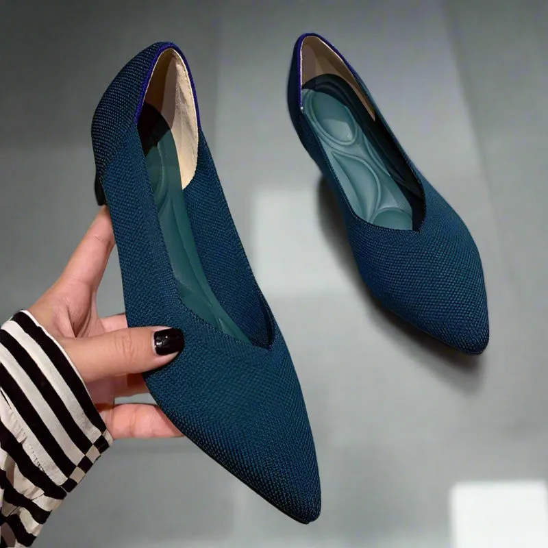 Pointed Wide Toe Box Ballet Flats for Bunions