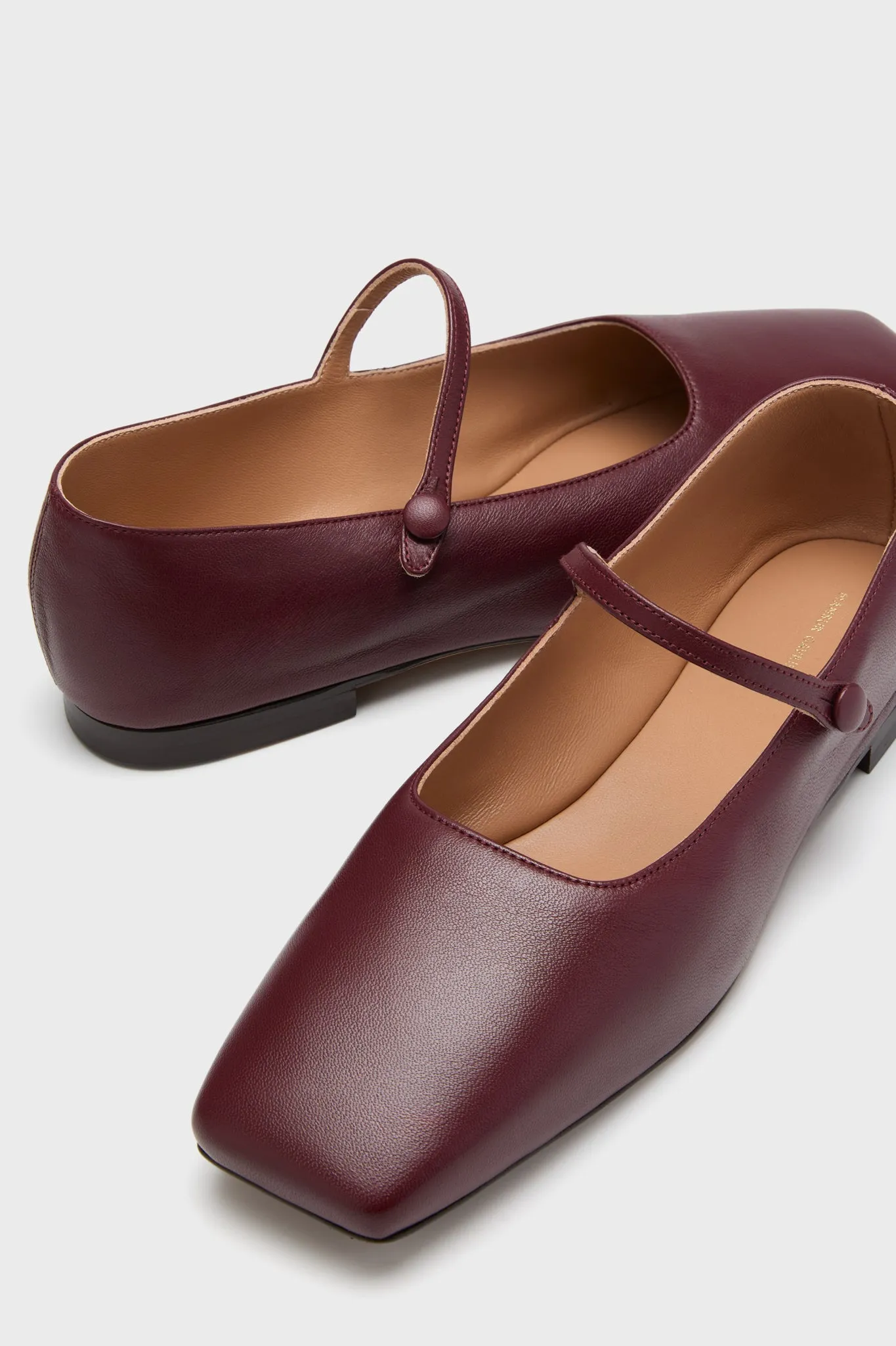 Pomegranate Square Toe Mary Jane