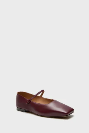 Pomegranate Square Toe Mary Jane
