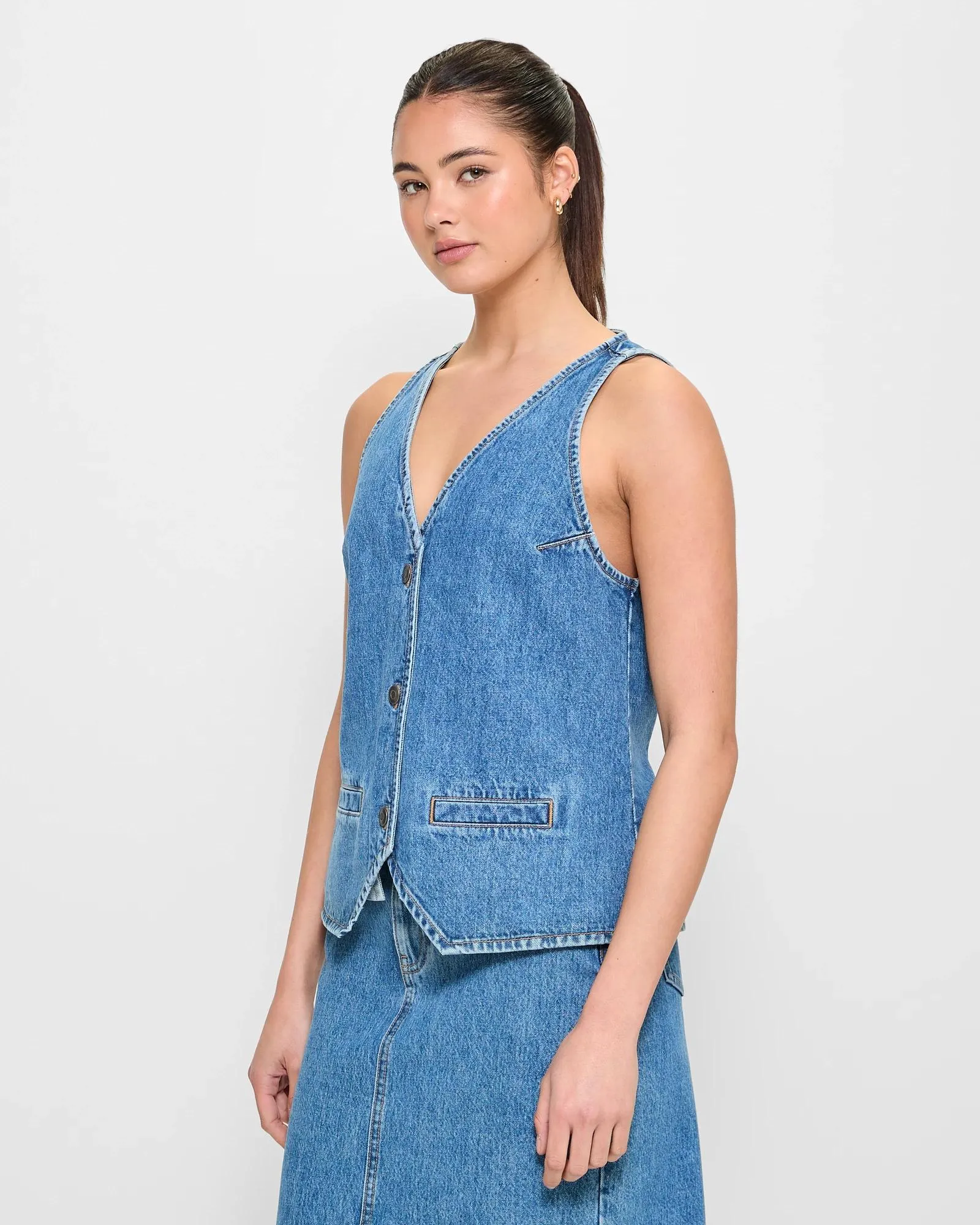 popular  Denim Waistcoat - Lily Loves