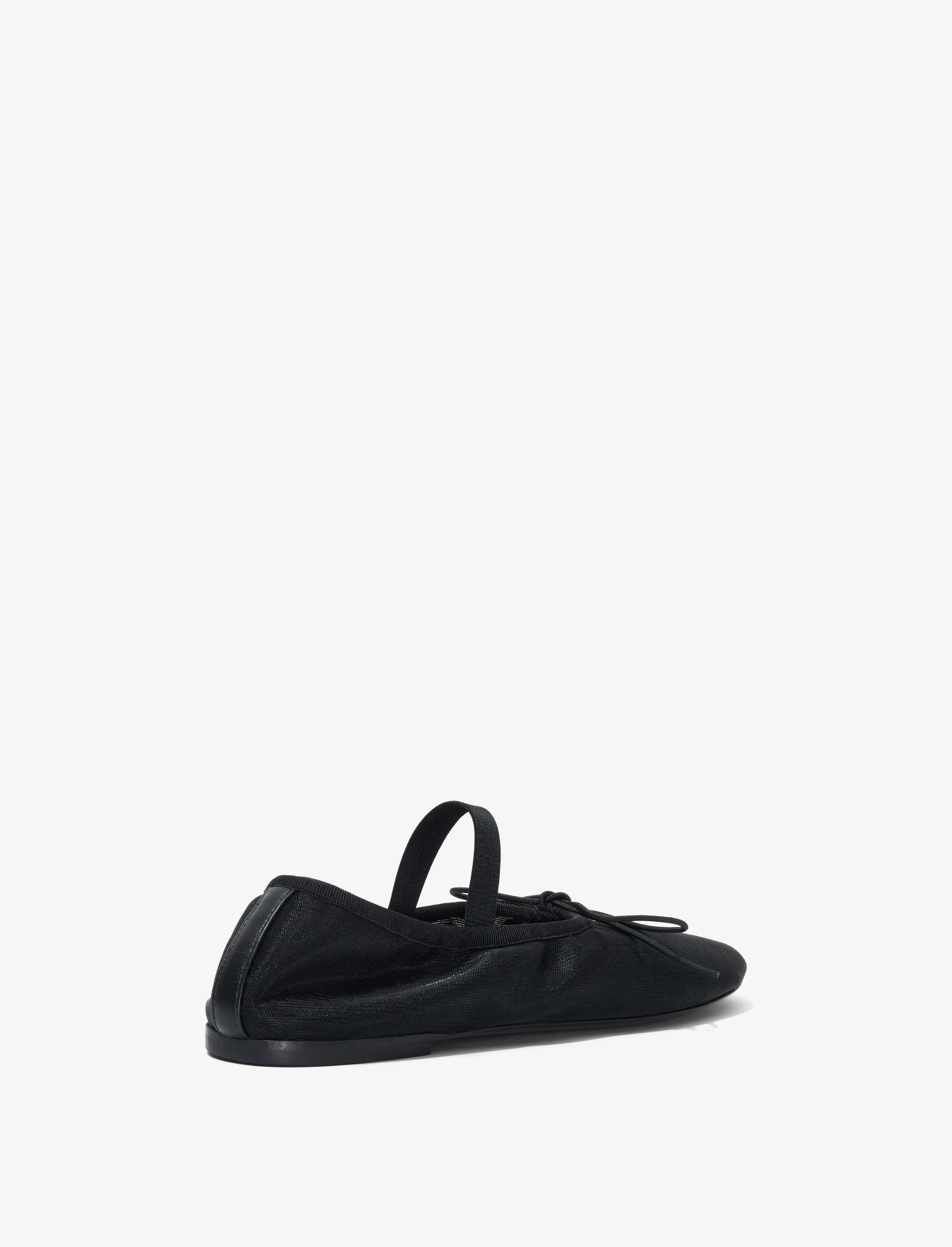 Proenza Schouler Glove Mary Jane Ballet Flats in Mesh - Black