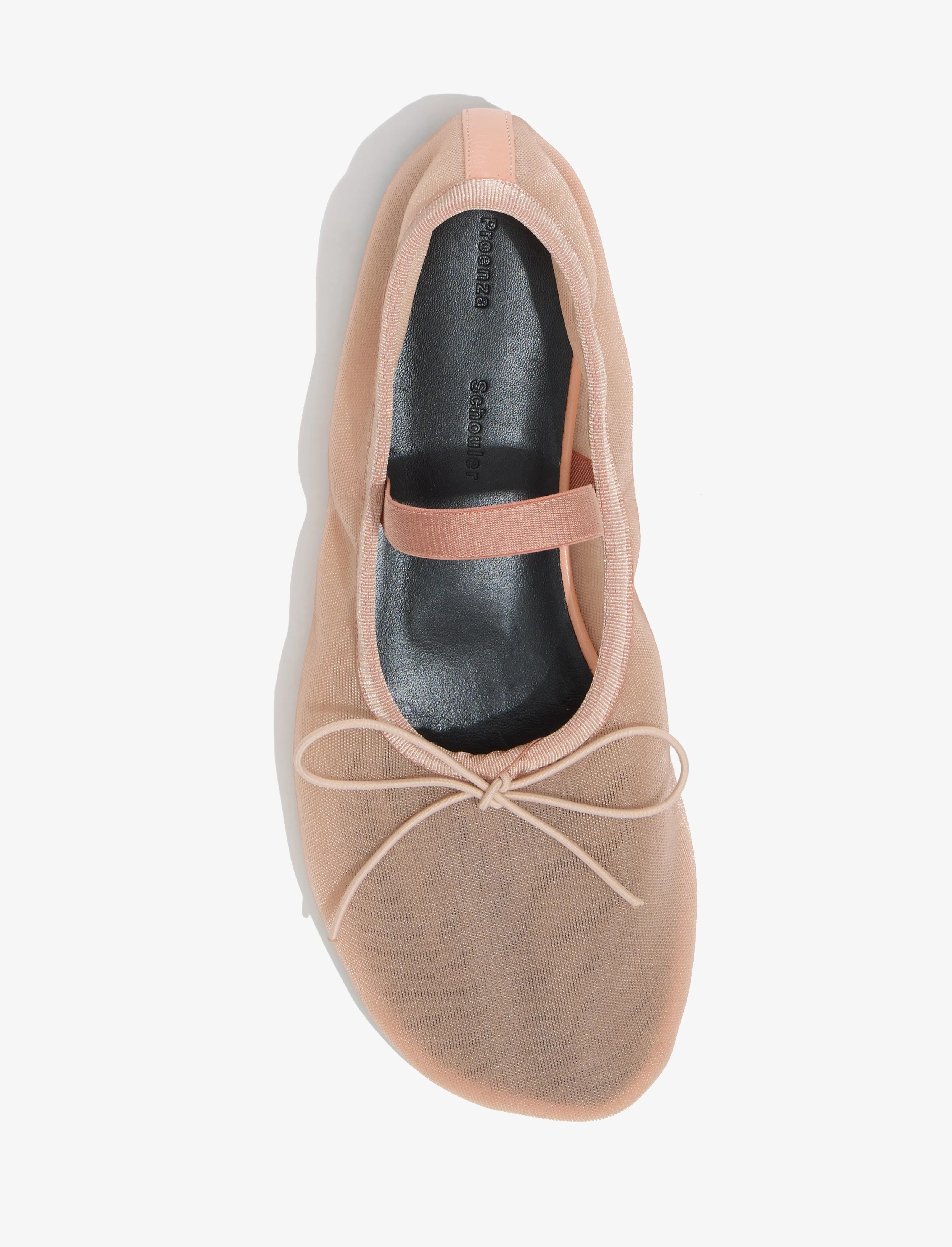 Proenza Schouler Glove Mary Jane Ballet Flats in Mesh - Nude