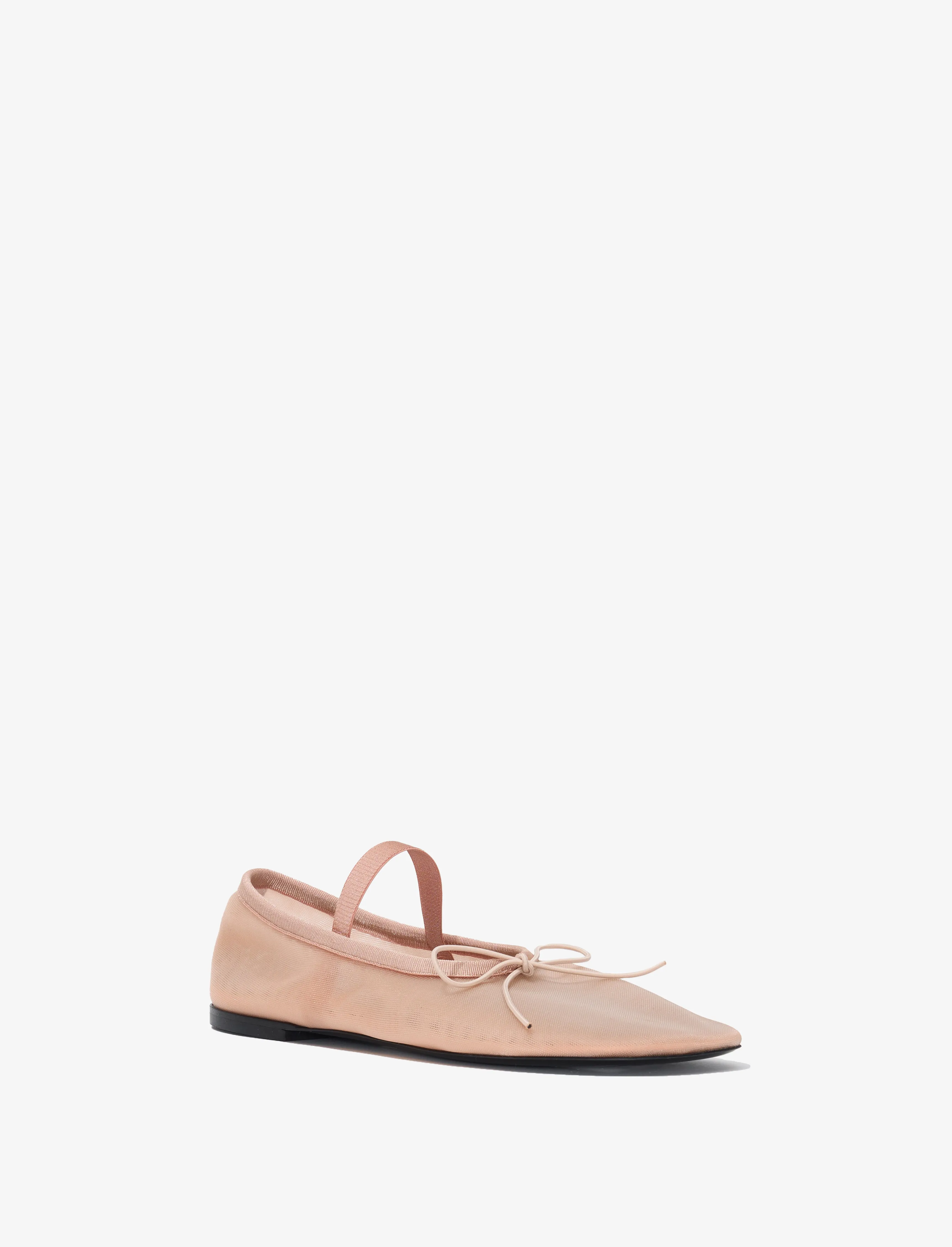 Proenza Schouler Glove Mary Jane Ballet Flats in Mesh - Nude