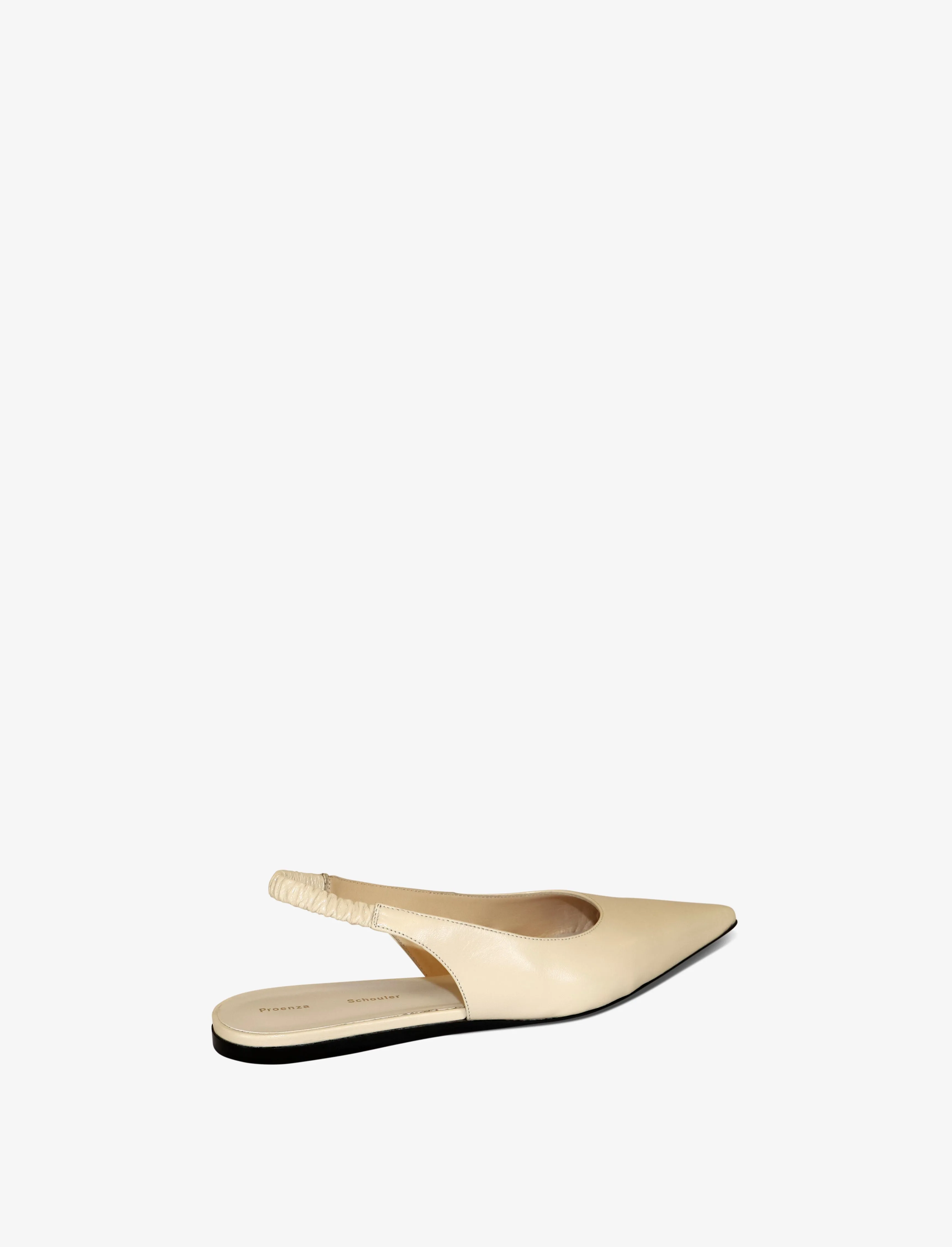 Proenza Schouler Spike Slingback Flats - Natural