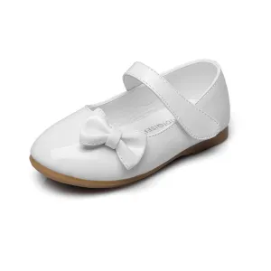 PU Girls Bowtie Hook&Loop Dressy Mary Jane Flats (Toddler/Little Kid/Big Kid)