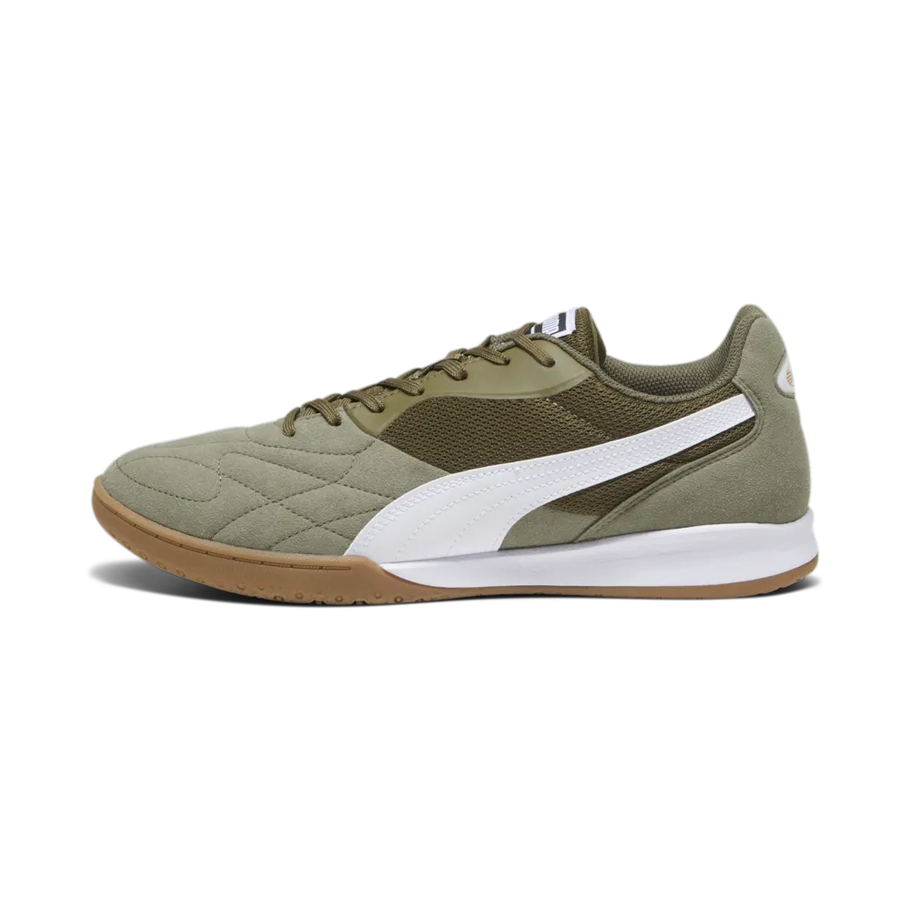 PUMA King Top IT Indoor Shoes Olive Drab/White/Gold
