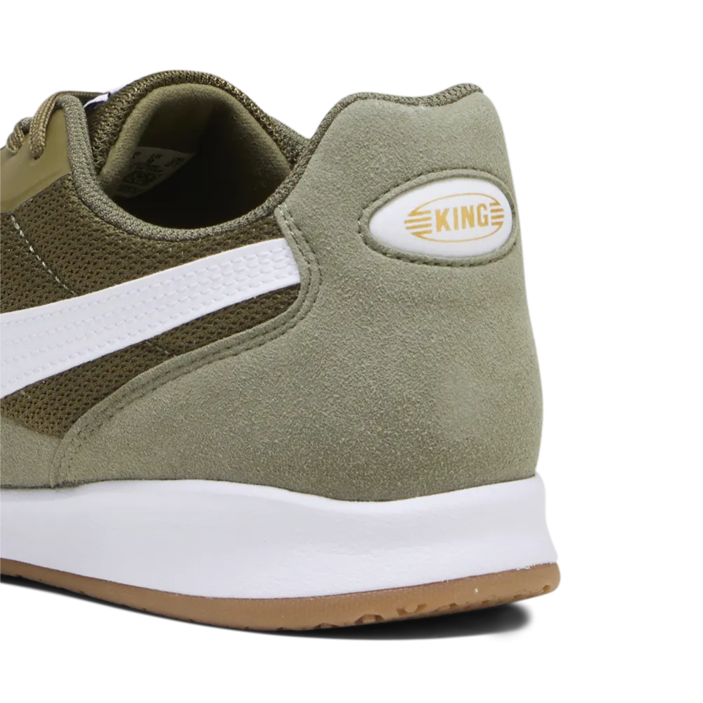 PUMA King Top IT Indoor Shoes Olive Drab/White/Gold