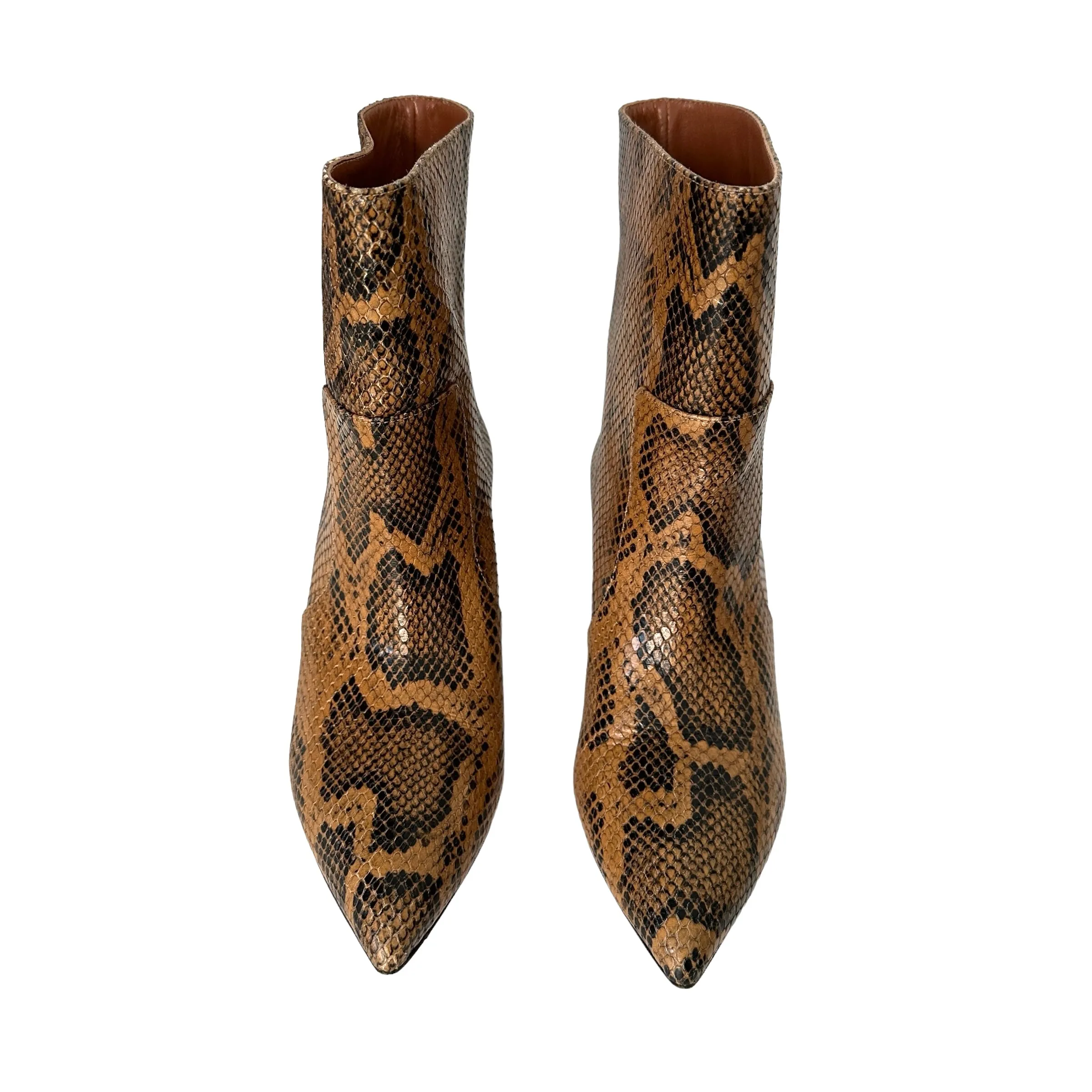 Python Brown Boots - 7.5