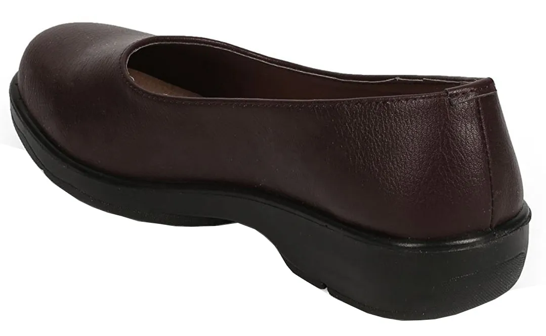 Refresh Footwear Women's Slip-On Round Closed Toe Non-Skid Comfort Ballet Flat