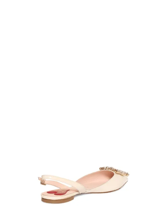Roger Vivier   5mm Virgule patent leather slingbacks 