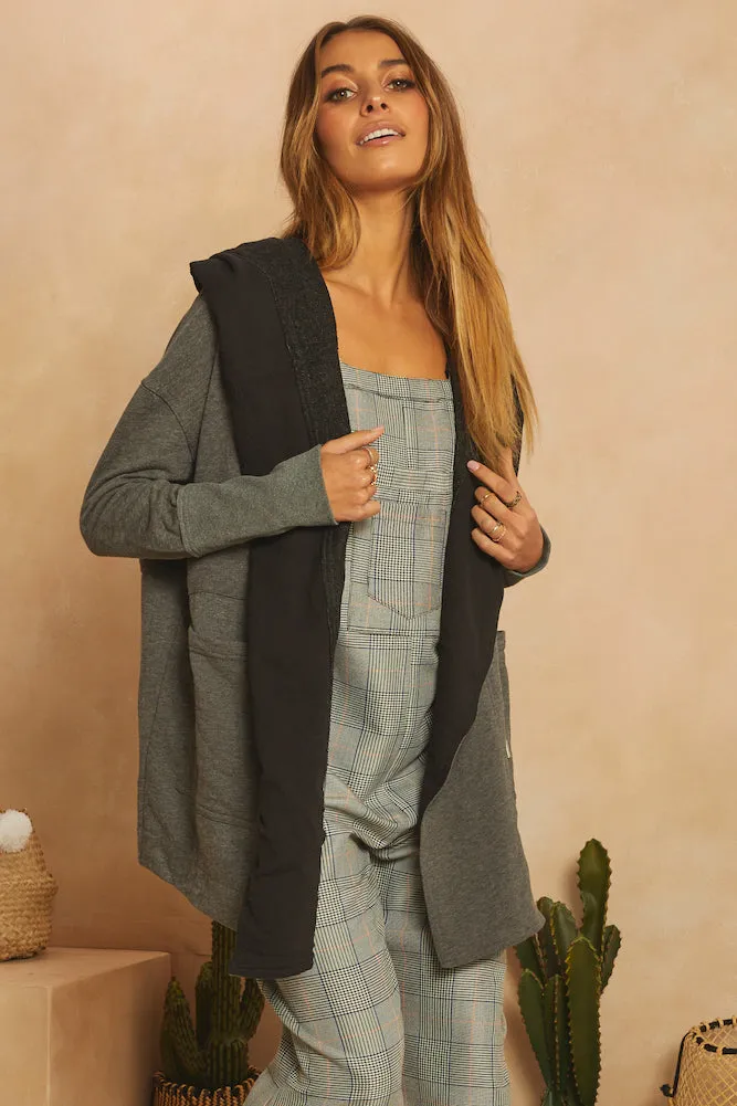 Run Into Flowers Jacket Grey
