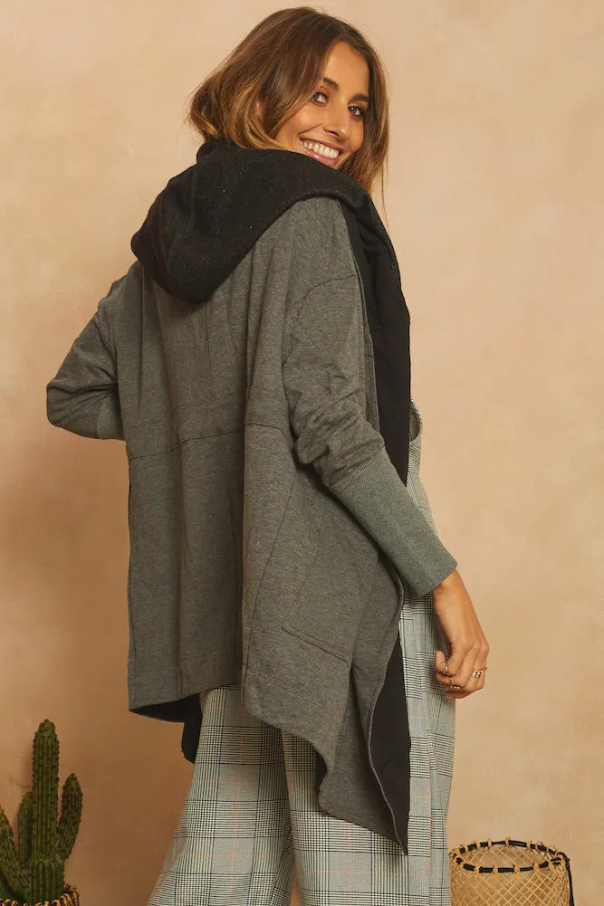Run Into Flowers Jacket Grey
