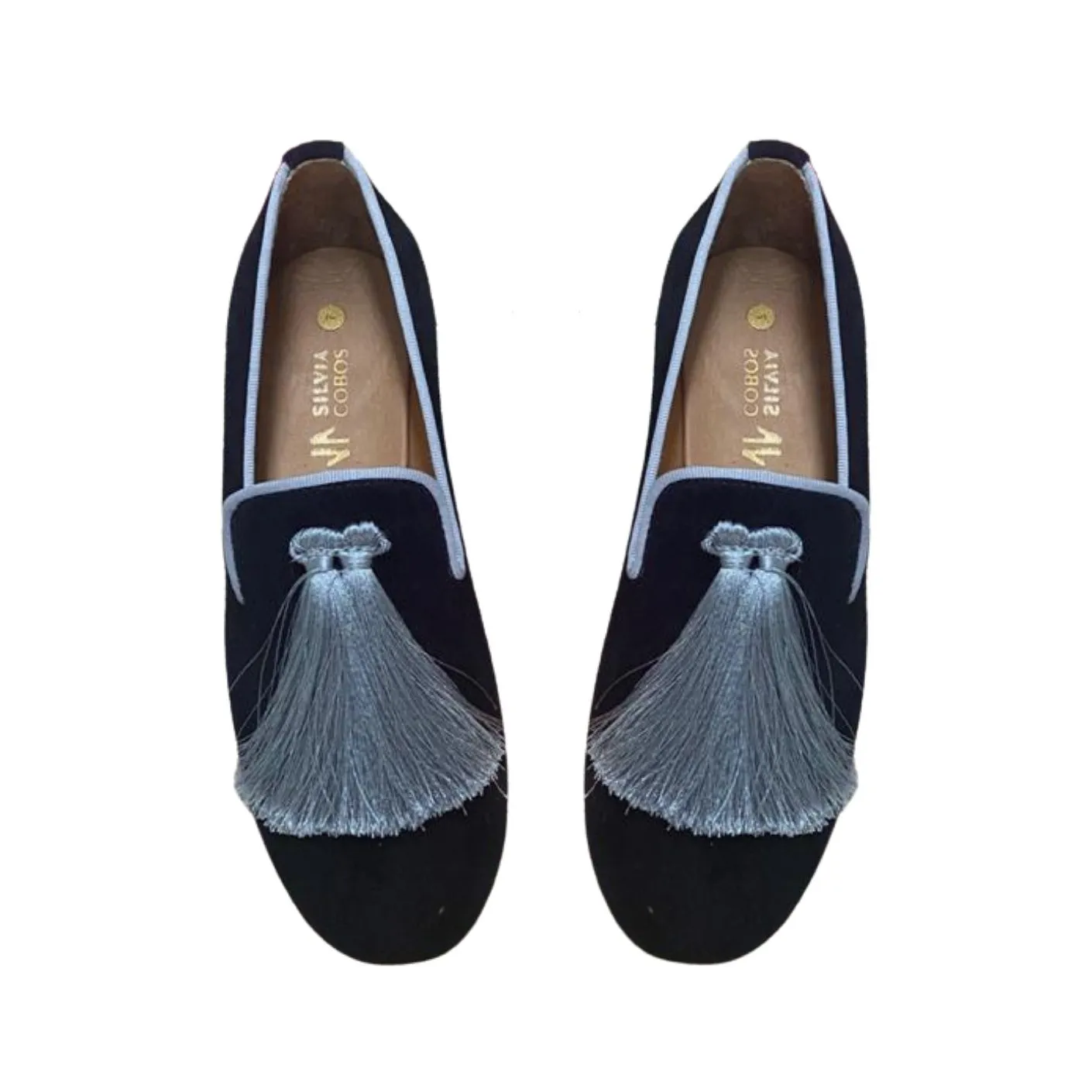 Silvia Cobos Cora  Moccasins Navy