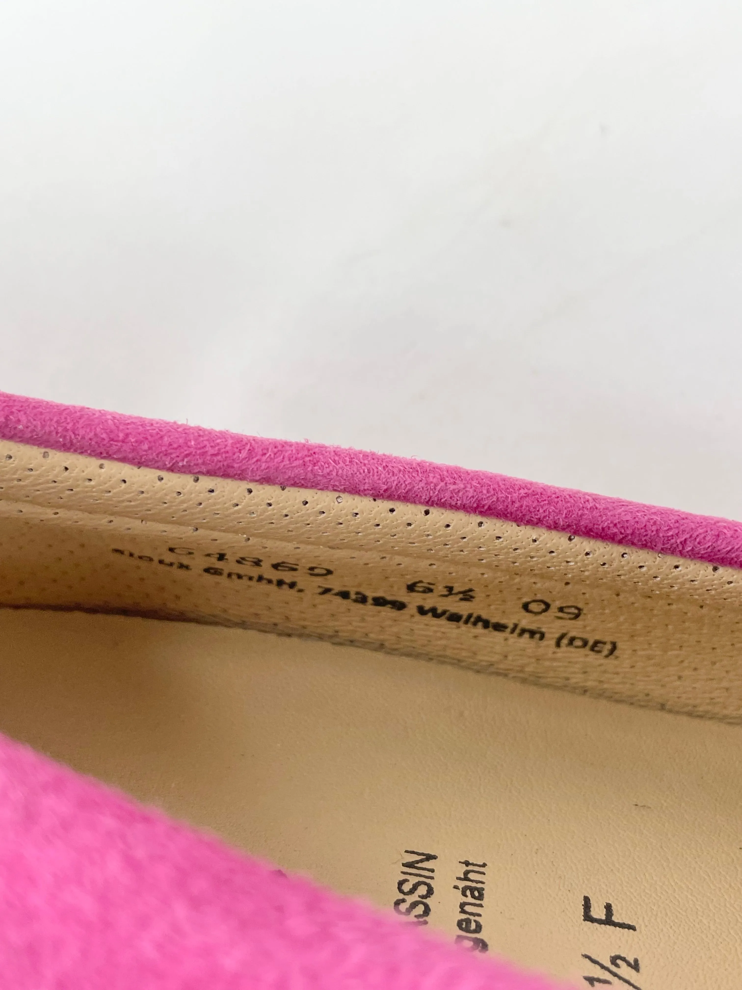 Sioux Red & Pink Suede 'Corbina' Moccasin - EU36