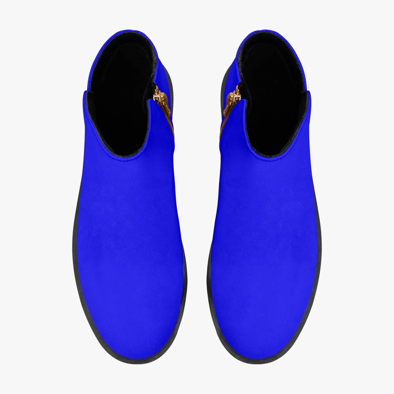 Sixty Eight 93 Logo White Blue Suede Zipper Boots