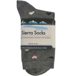 Spread the Love: Multi-Color Hearts Cotton Crew Socks | Marvis