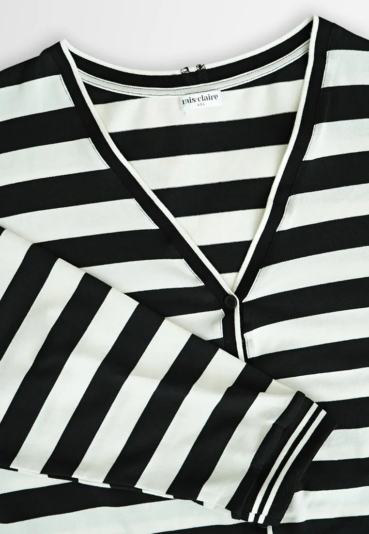 Stacey Varsity Stripes Cardigan