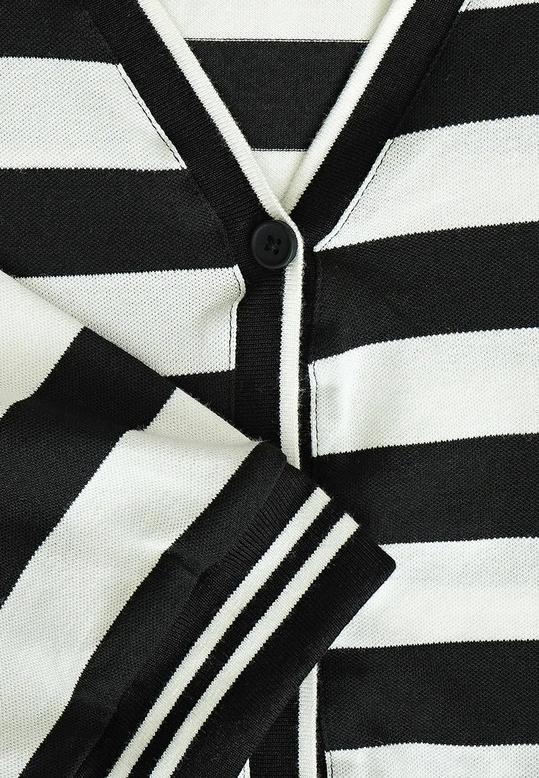 Stacey Varsity Stripes Cardigan