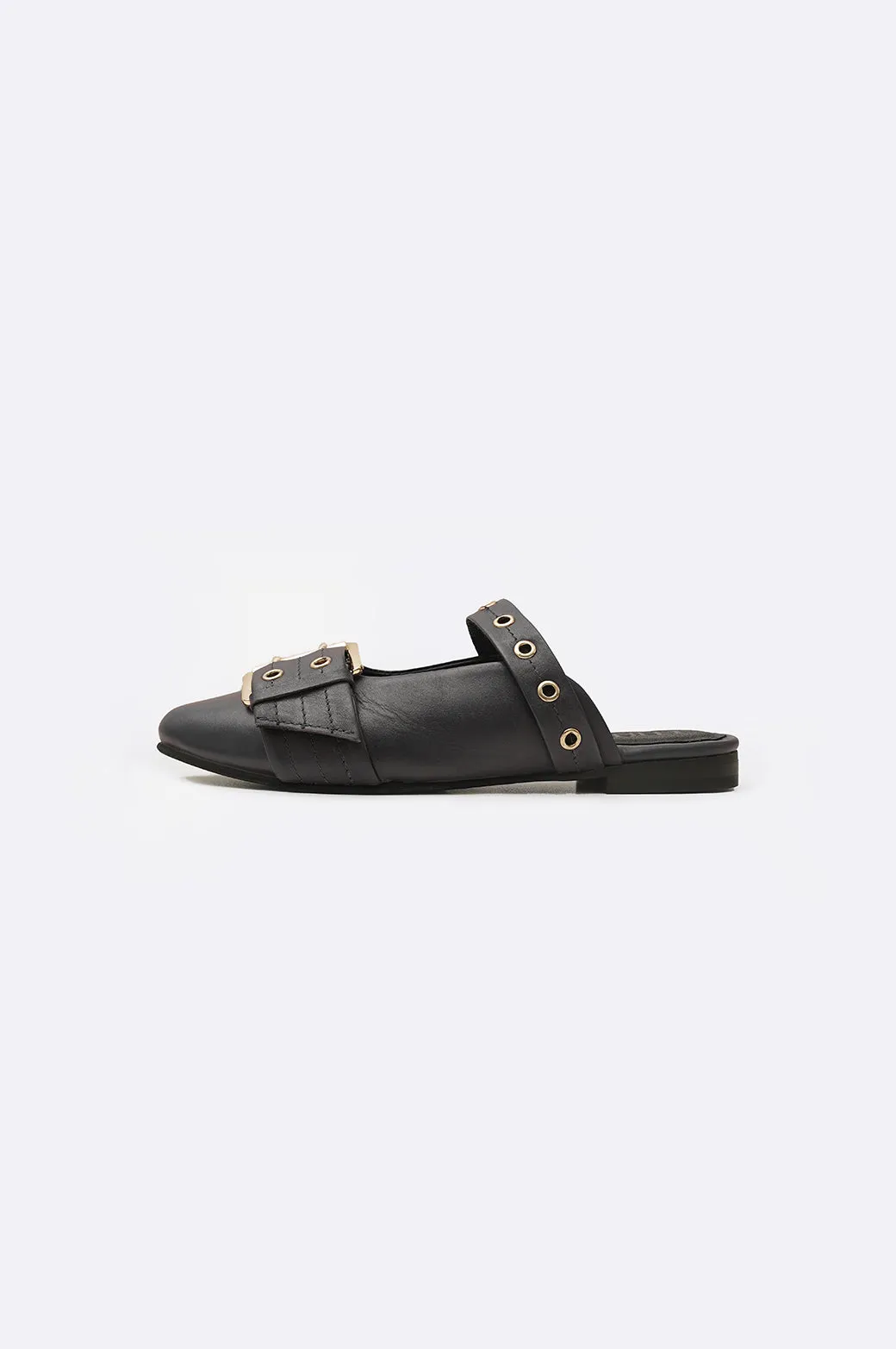 STATEMENT LEATHER MULES
