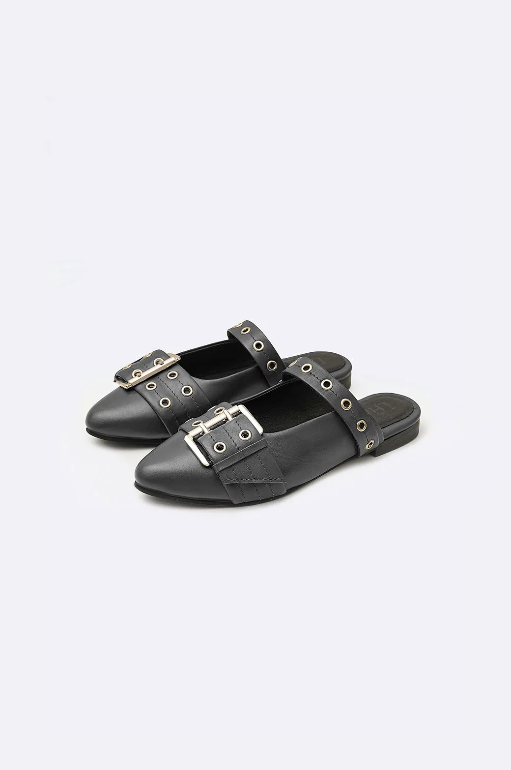 STATEMENT LEATHER MULES