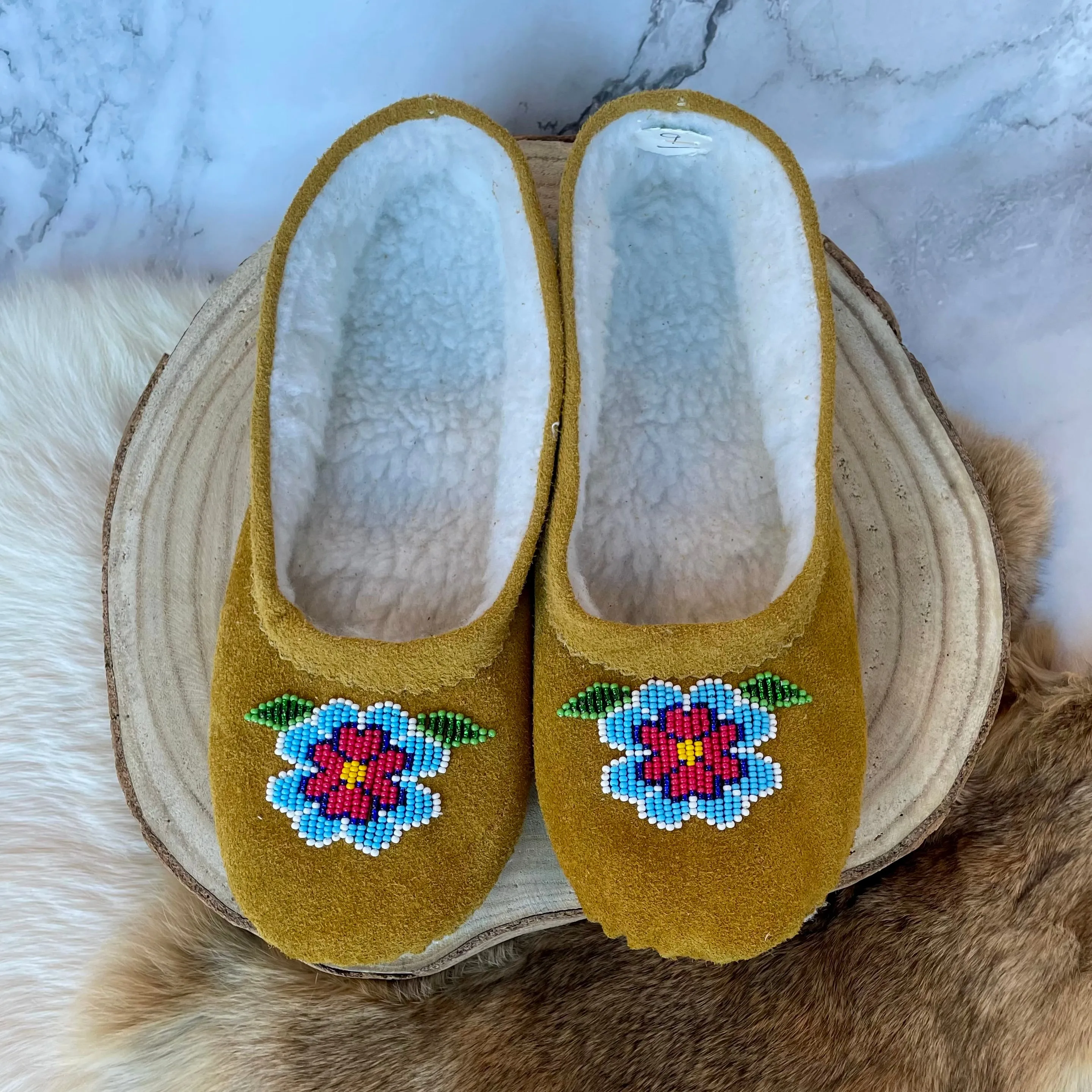 T. Sullivan's Women's Tan Ballet Style Moccasins