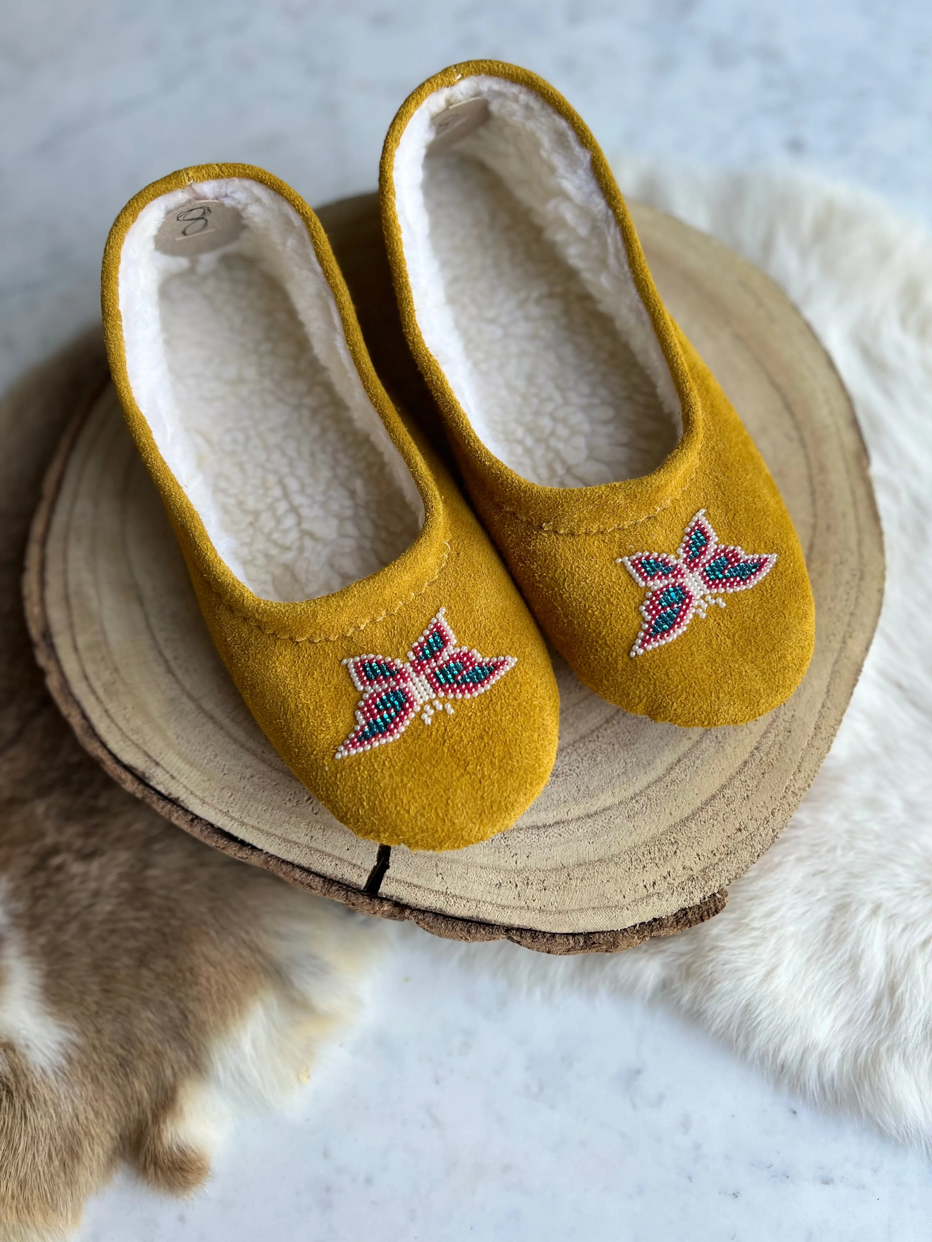 T. Sullivan's Women's Tan Ballet Style Moccasins