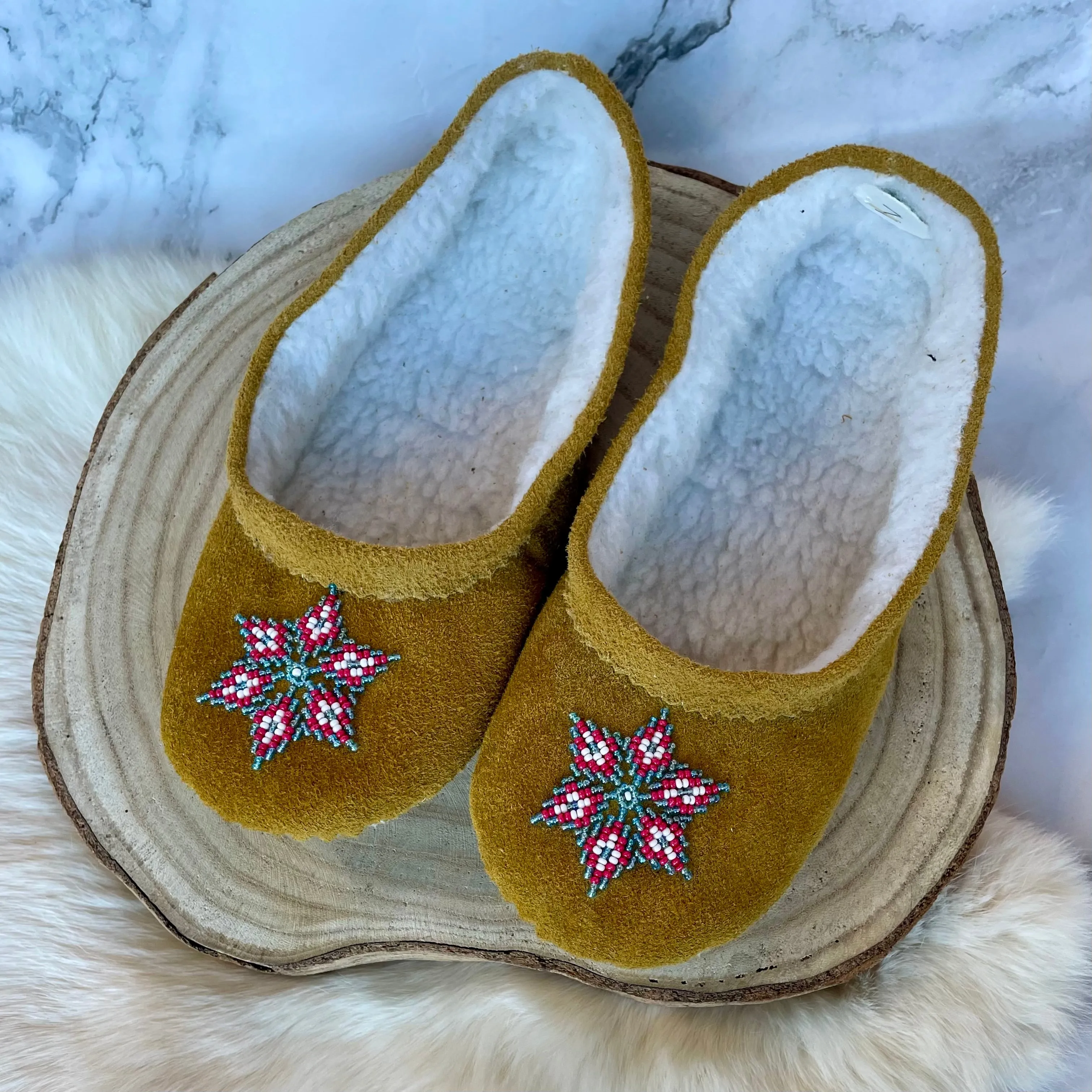 T. Sullivan's Women's Tan Ballet Style Moccasins
