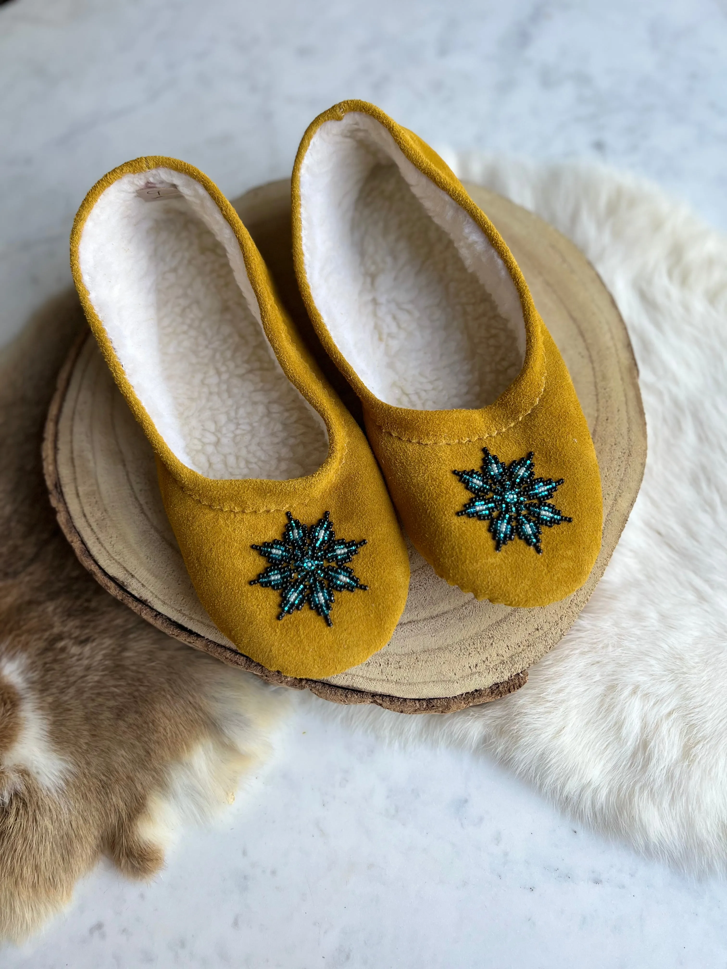 T. Sullivan's Women's Tan Ballet Style Moccasins