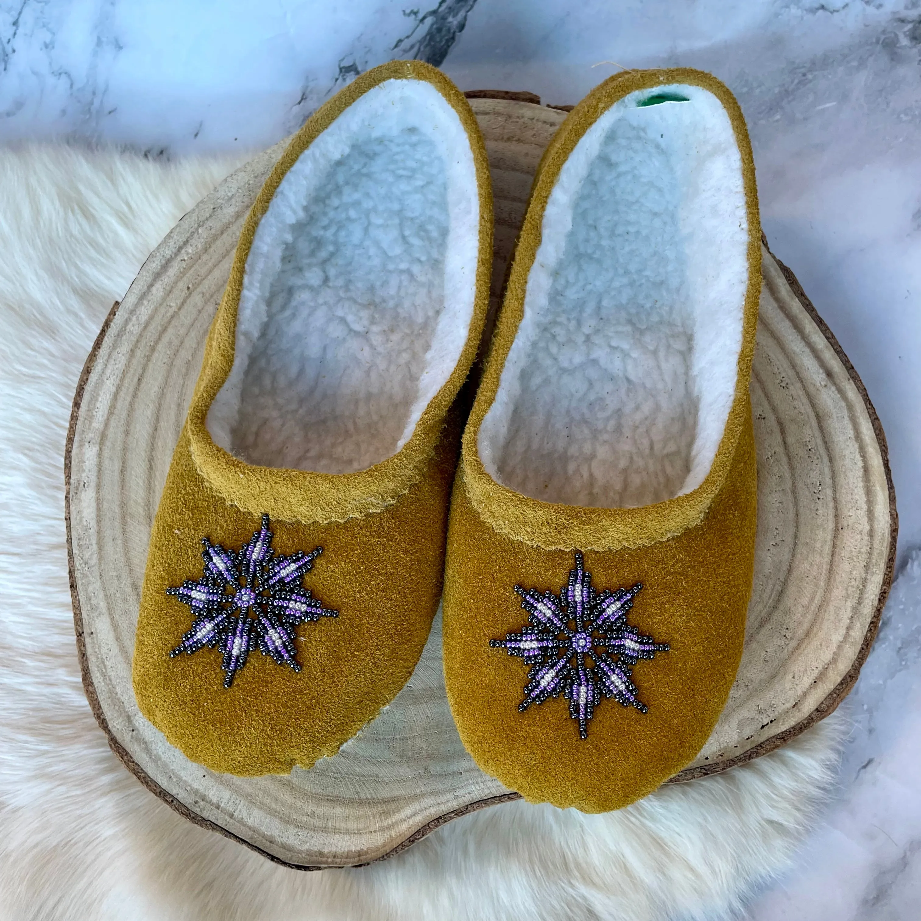 T. Sullivan's Women's Tan Ballet Style Moccasins