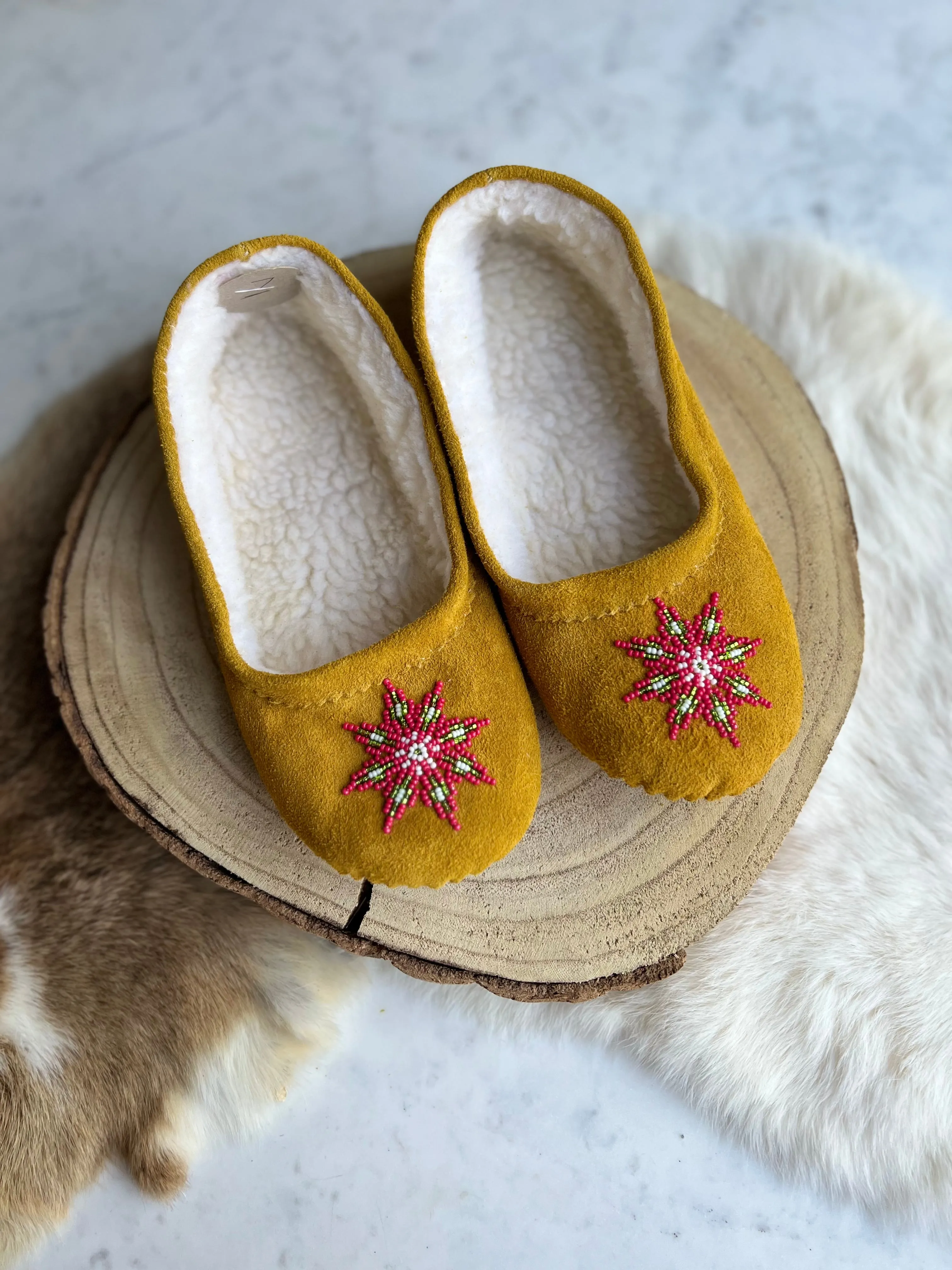 T. Sullivan's Women's Tan Ballet Style Moccasins