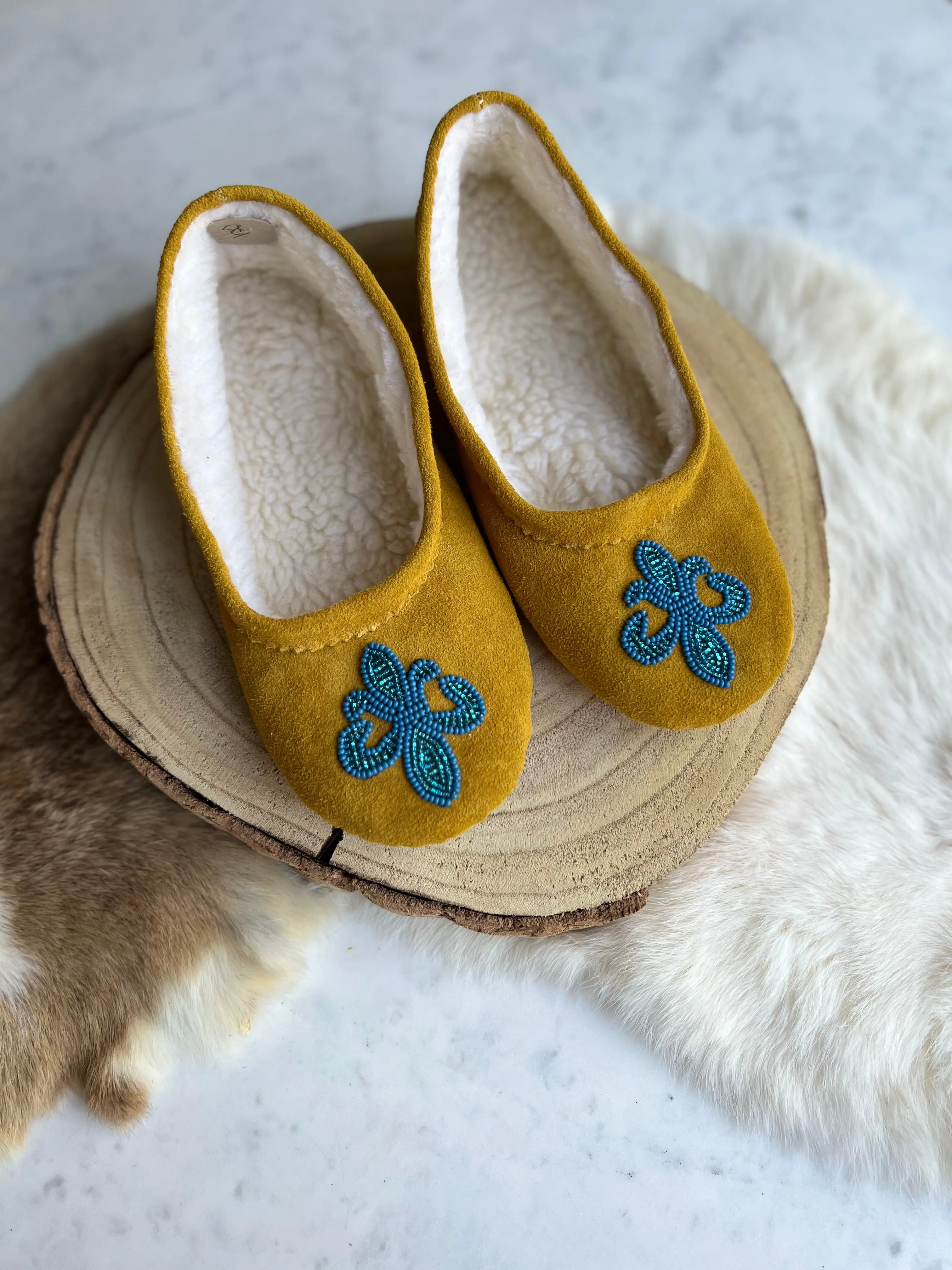T. Sullivan's Women's Tan Ballet Style Moccasins