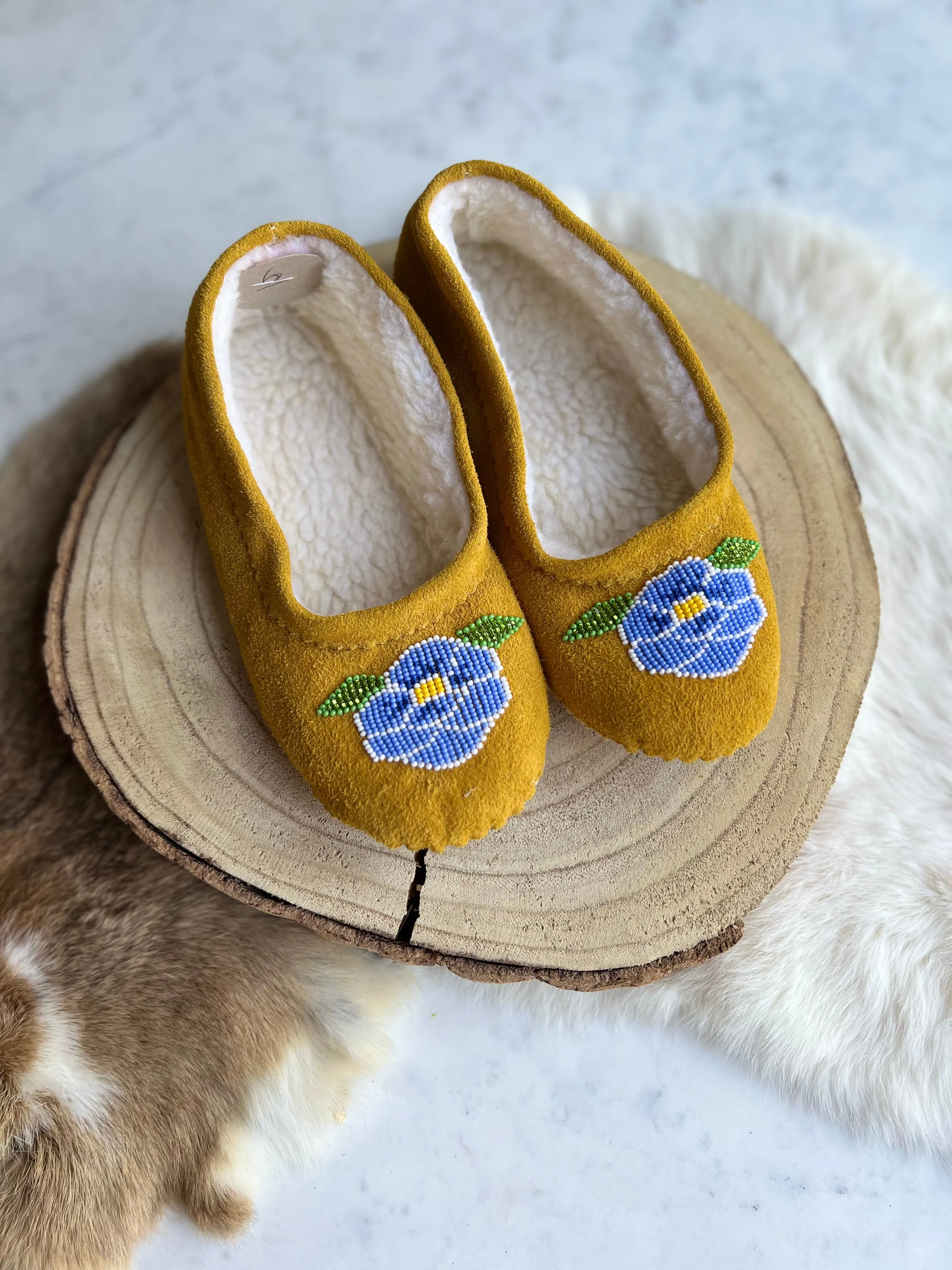T. Sullivan's Women's Tan Ballet Style Moccasins