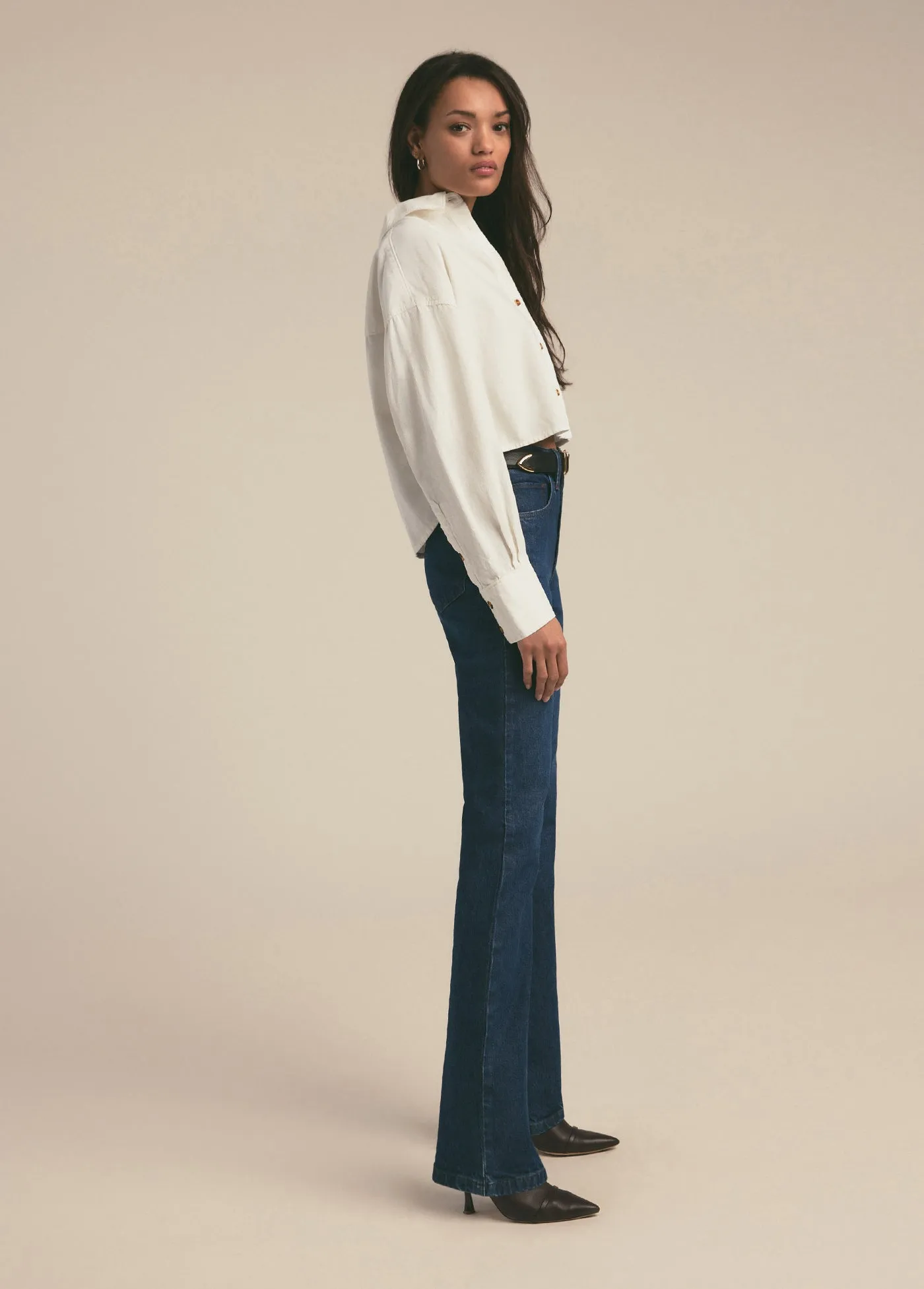 THE CROP EX-BOYFRIEND SHIRT